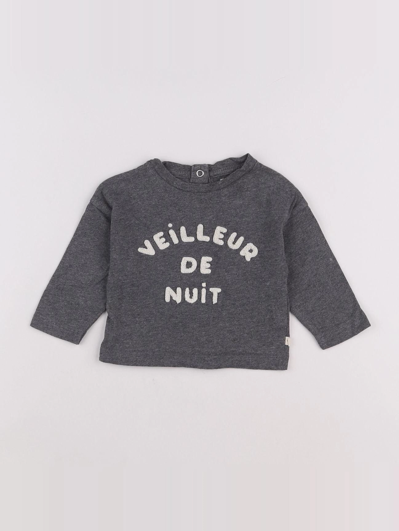 Les Petites Choses - tee-shirt gris - 3 mois