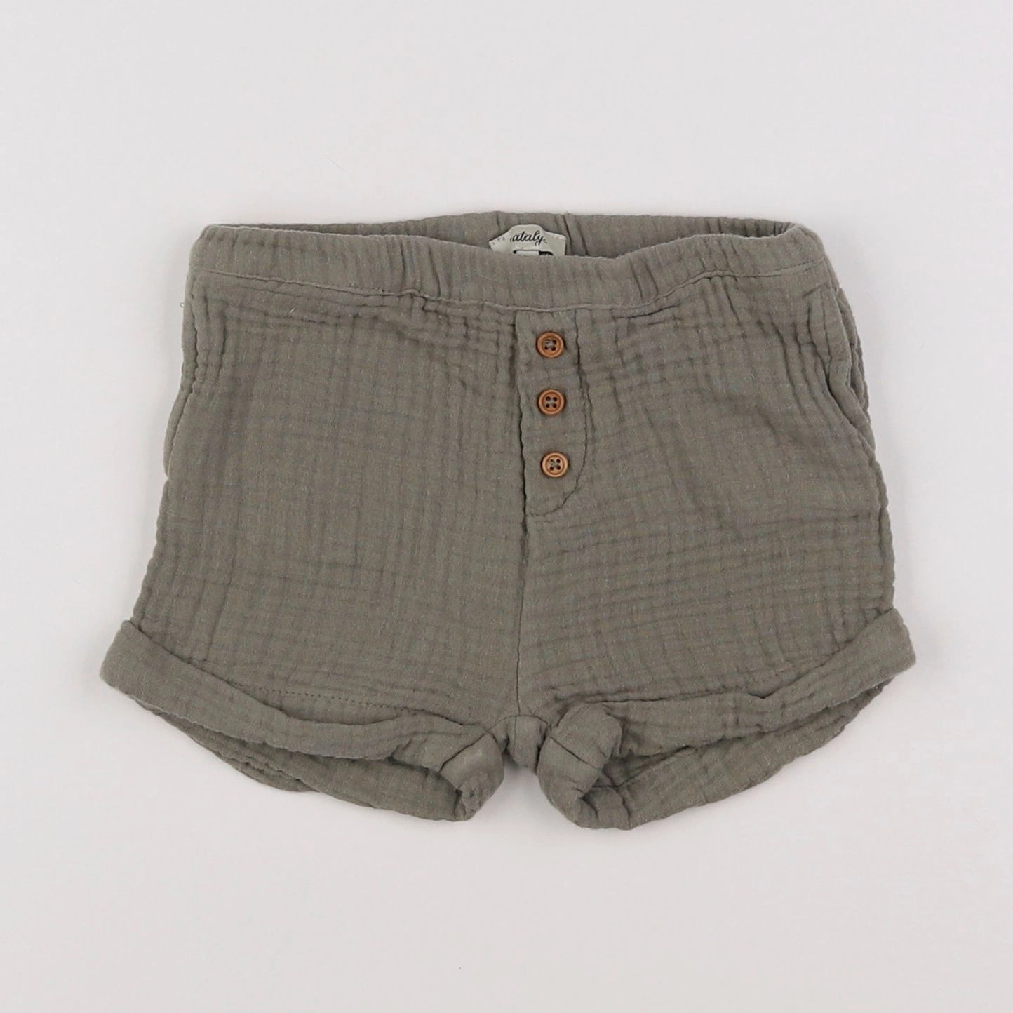 Natalys - short vert - 9 mois