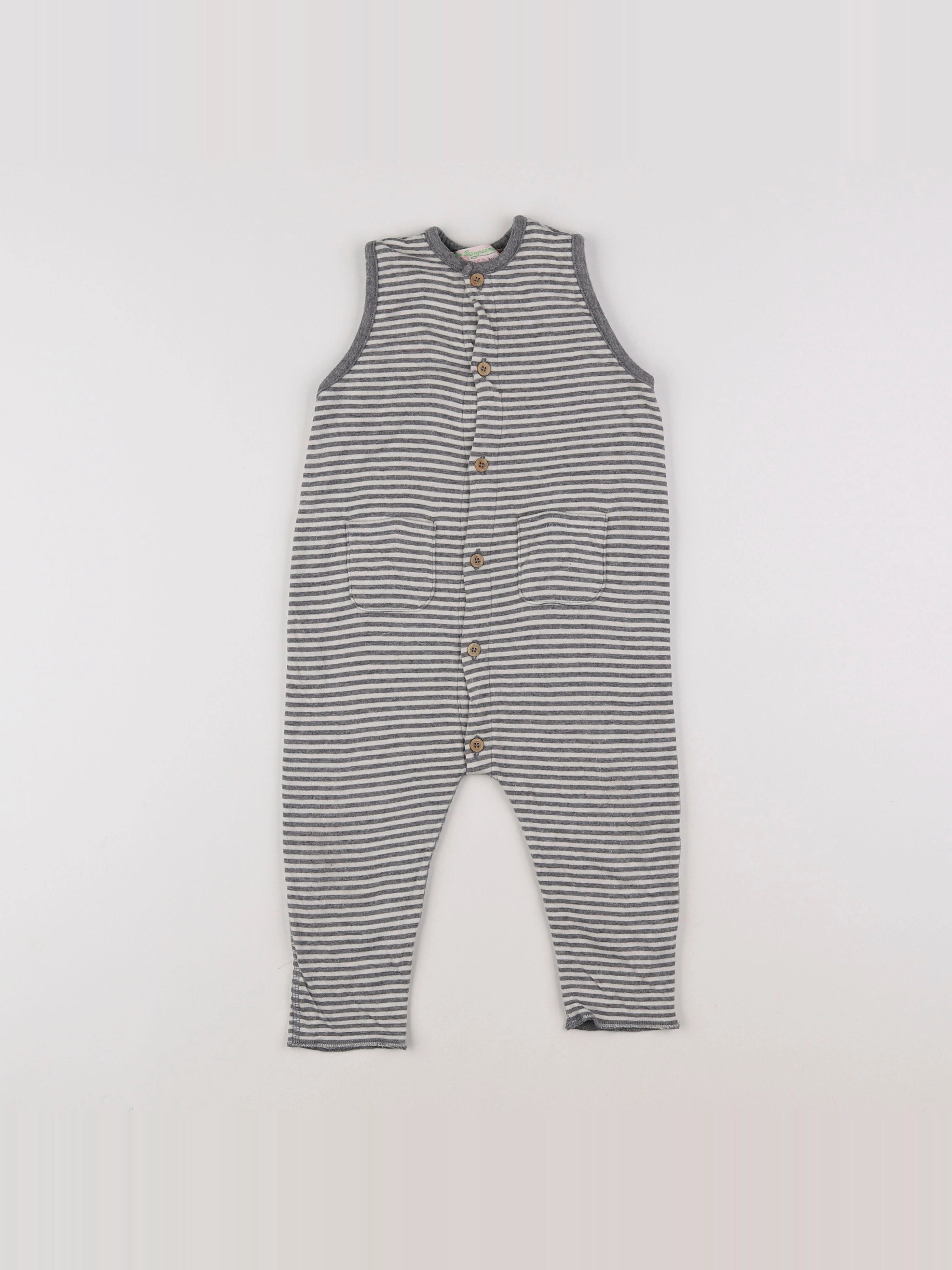 Bonpoint - combinaison gris - 6 mois