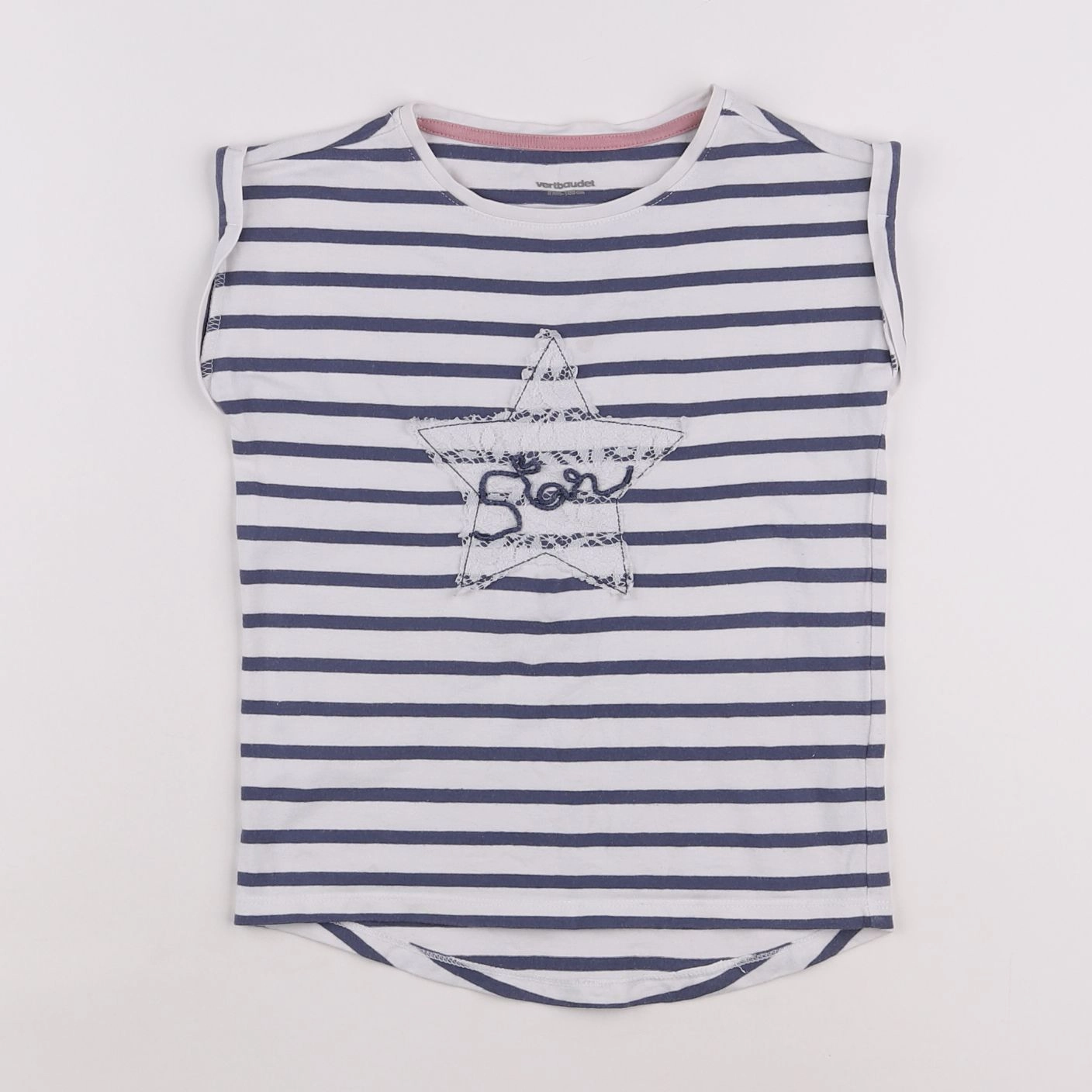Vertbaudet - tee-shirt blanc - 5 ans