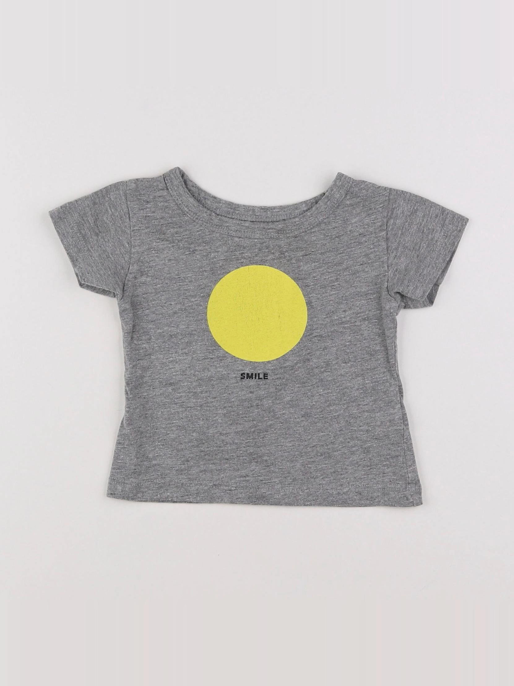 Louis Louise - tee-shirt gris - 3 mois