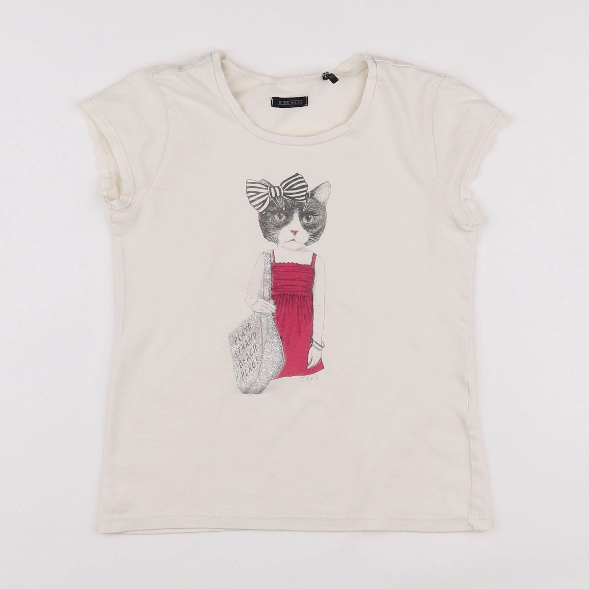 IKKS - tee-shirt blanc - 6 ans