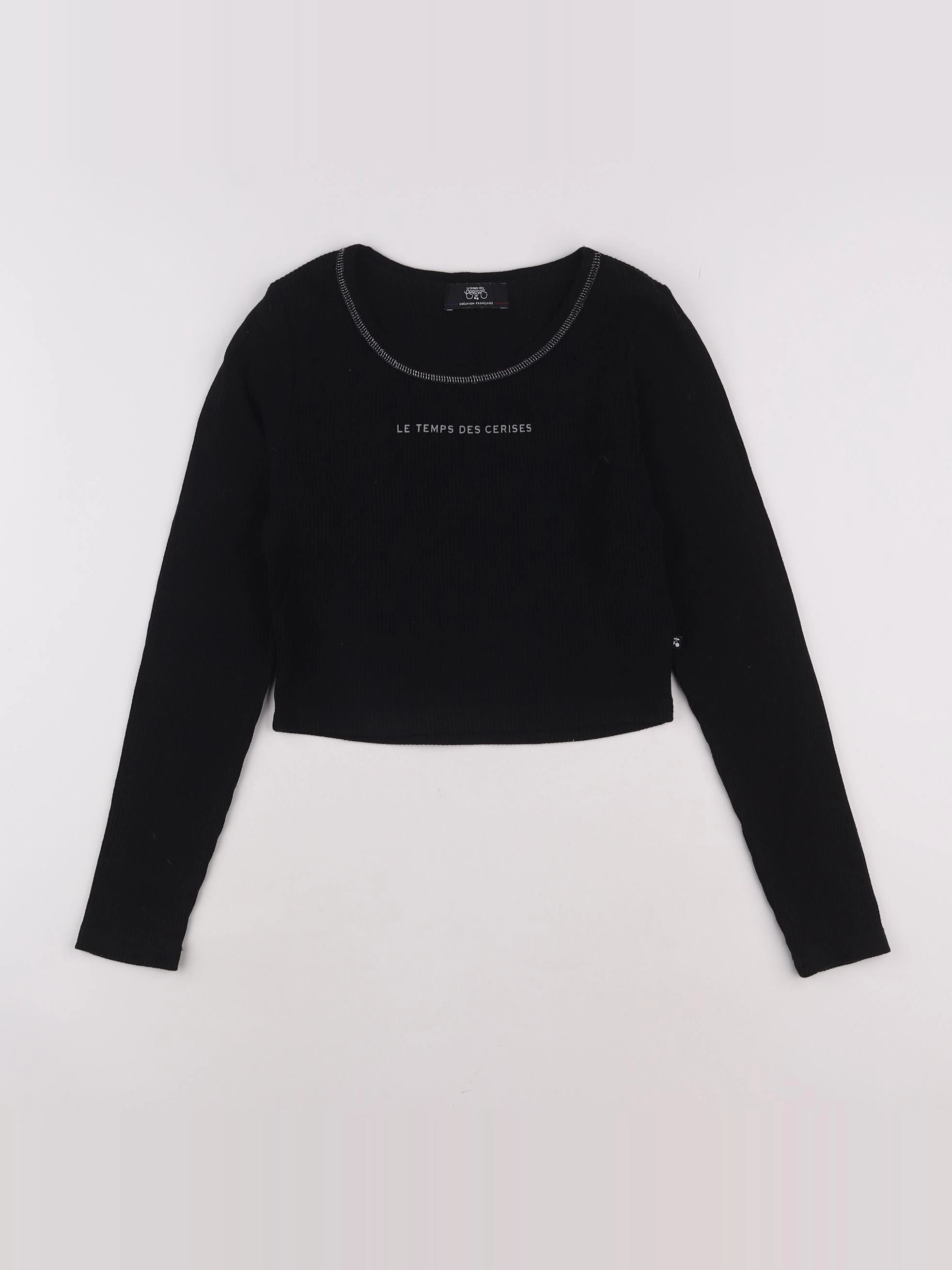 Le temps des cerises  - tee-shirt noir - 12 ans