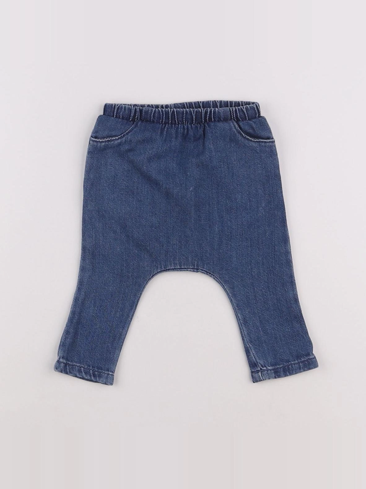 Vertbaudet - sarouel bleu - 1 mois