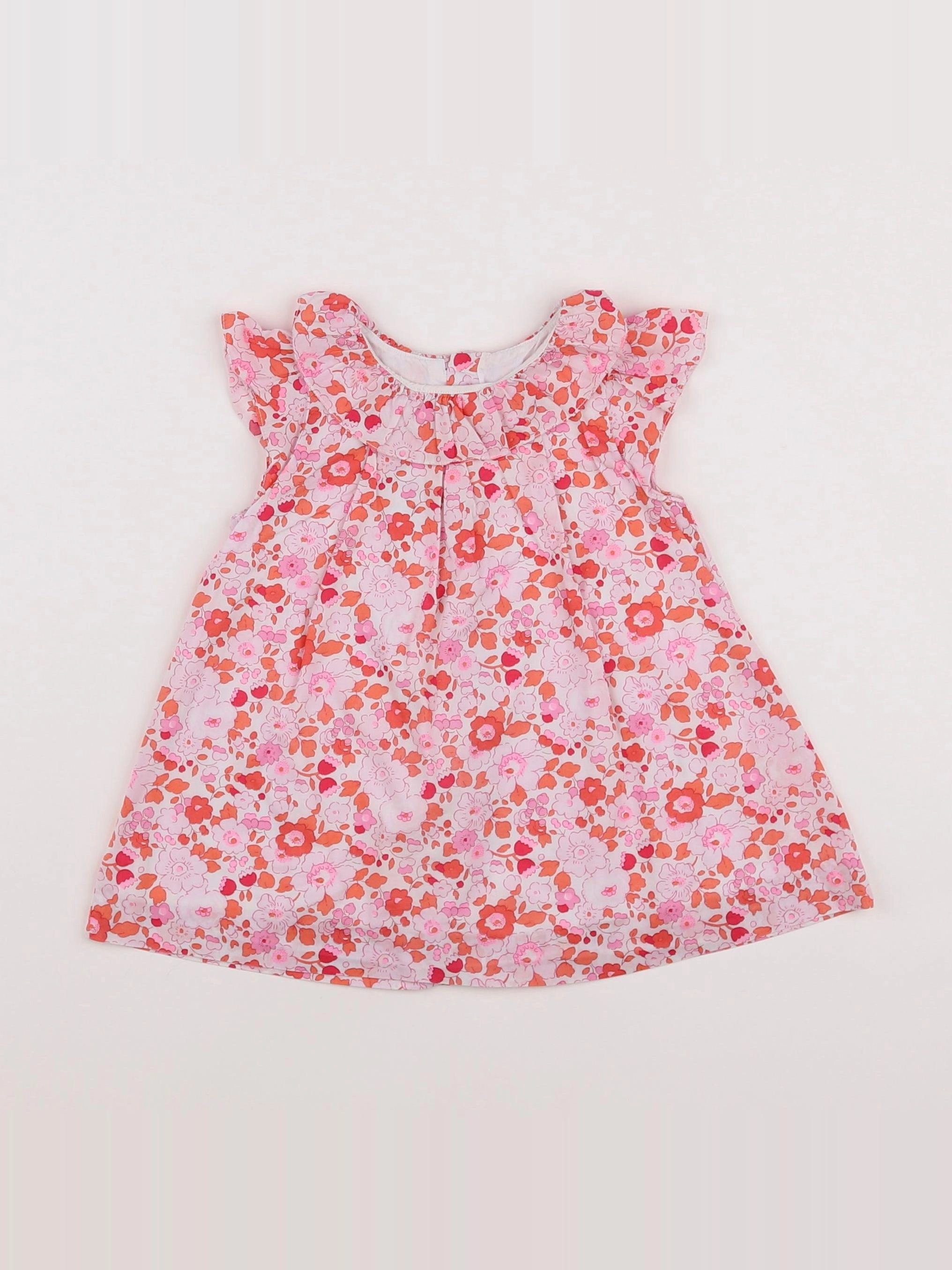 Jacadi - robe liberty rose - 6 mois