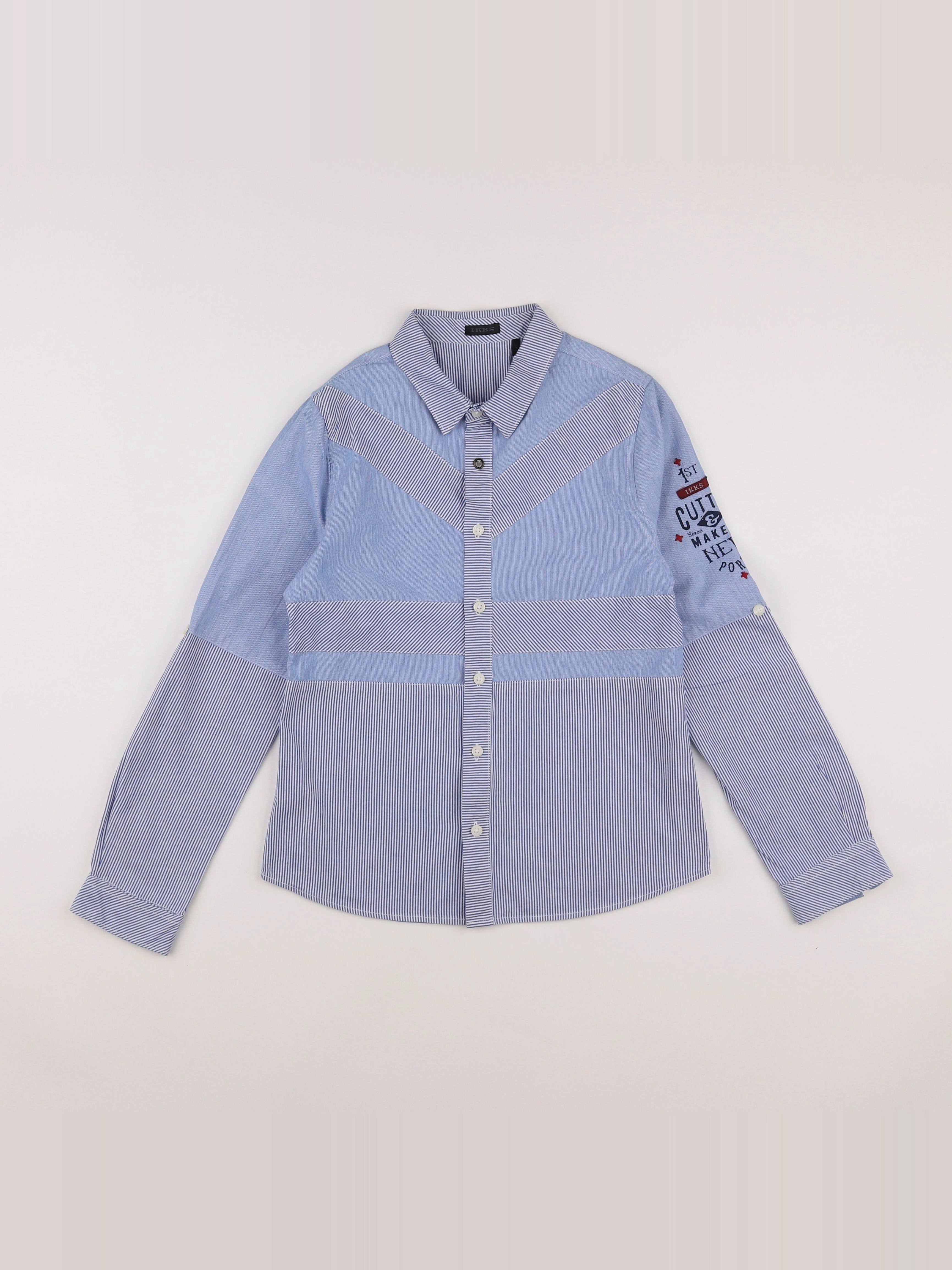 IKKS - chemise bleu - 10 ans