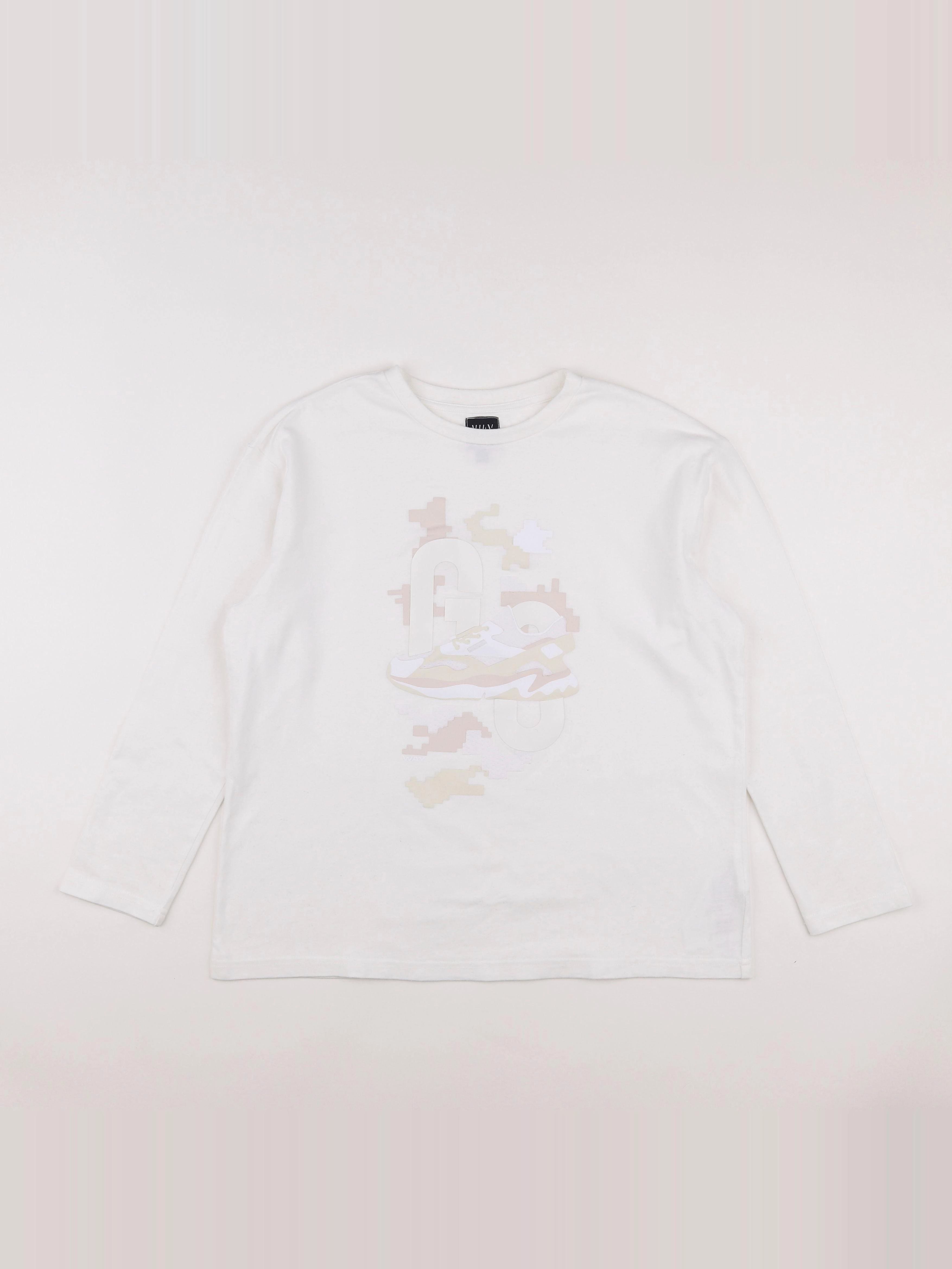 IKKS - tee-shirt blanc - 10 ans