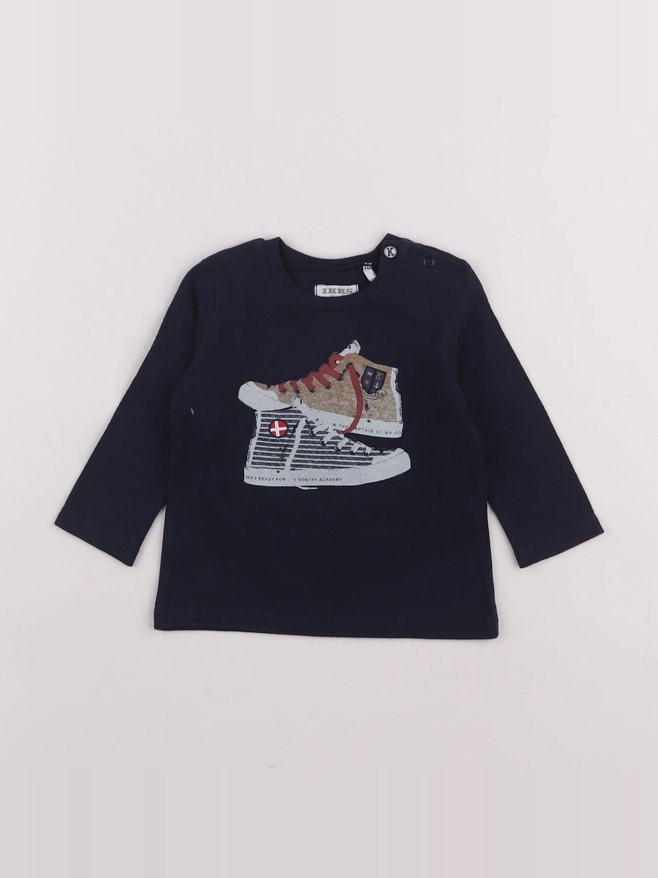 IKKS - tee-shirt bleu - 6 mois