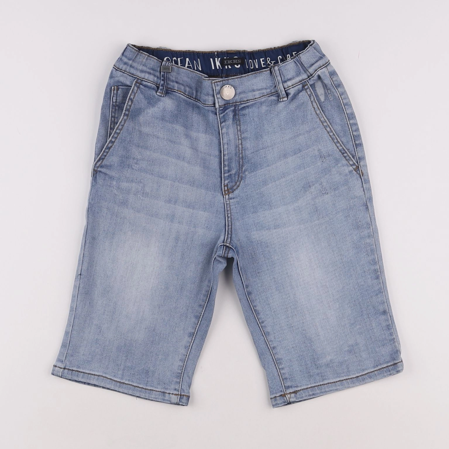 IKKS - short bleu - 10 ans