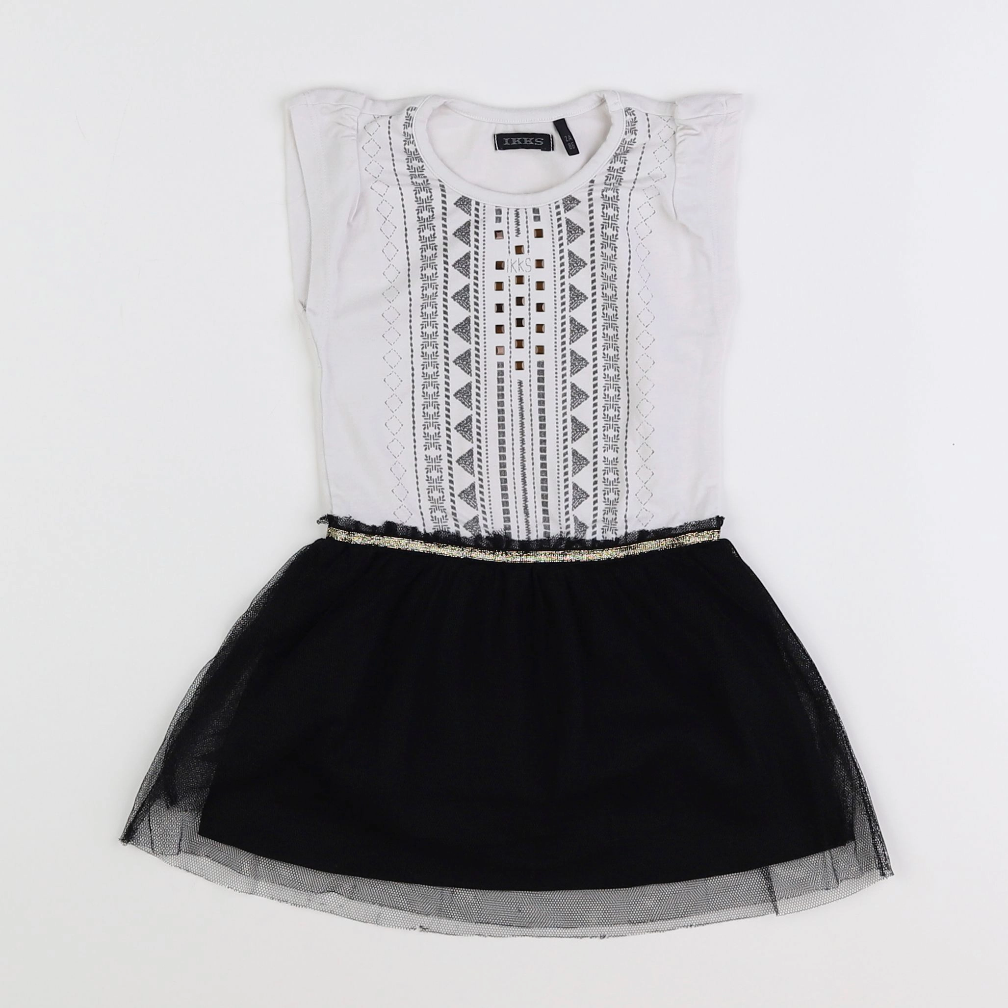 IKKS - robe blanc - 2 ans