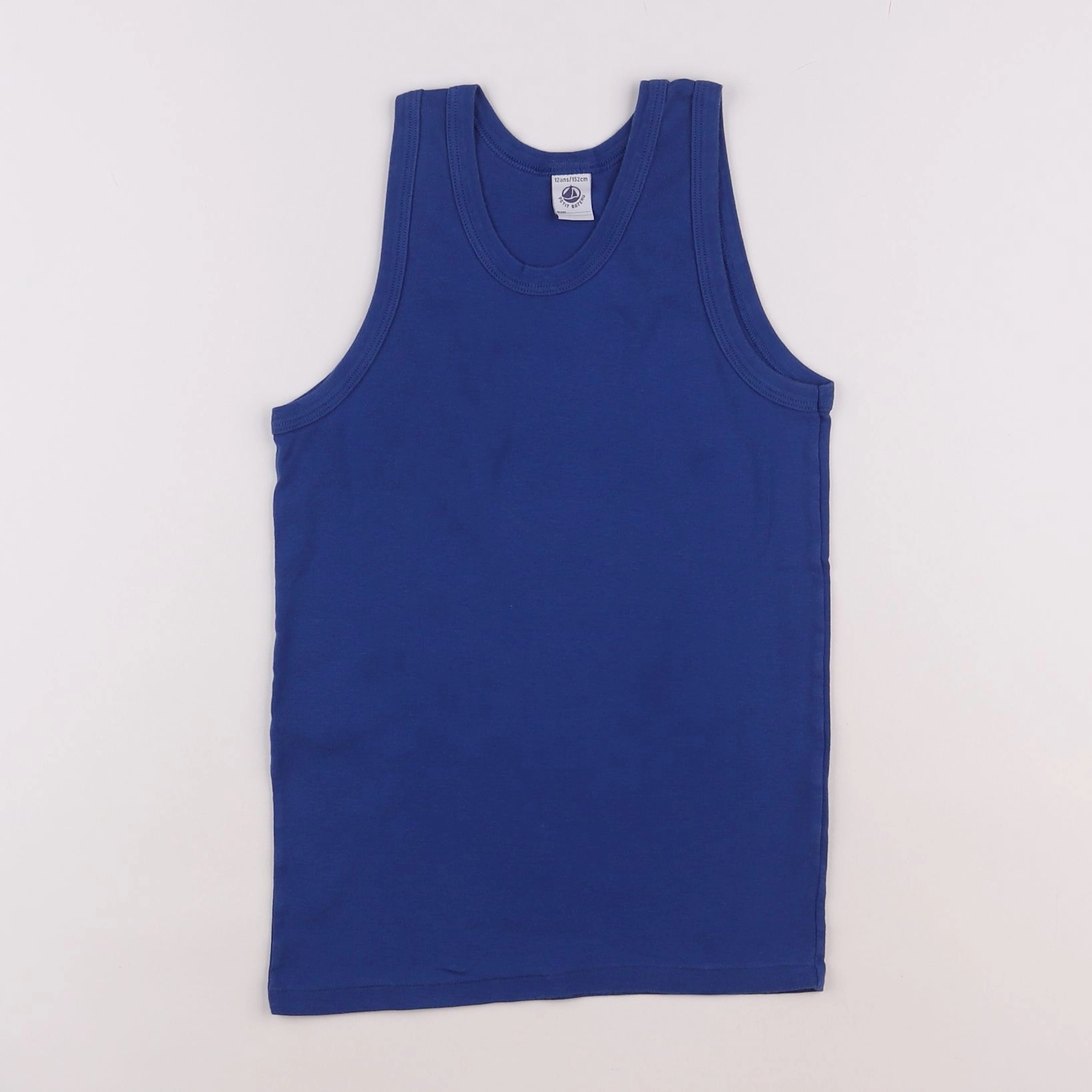 Petit Bateau - maillot de corps bleu - 12 ans