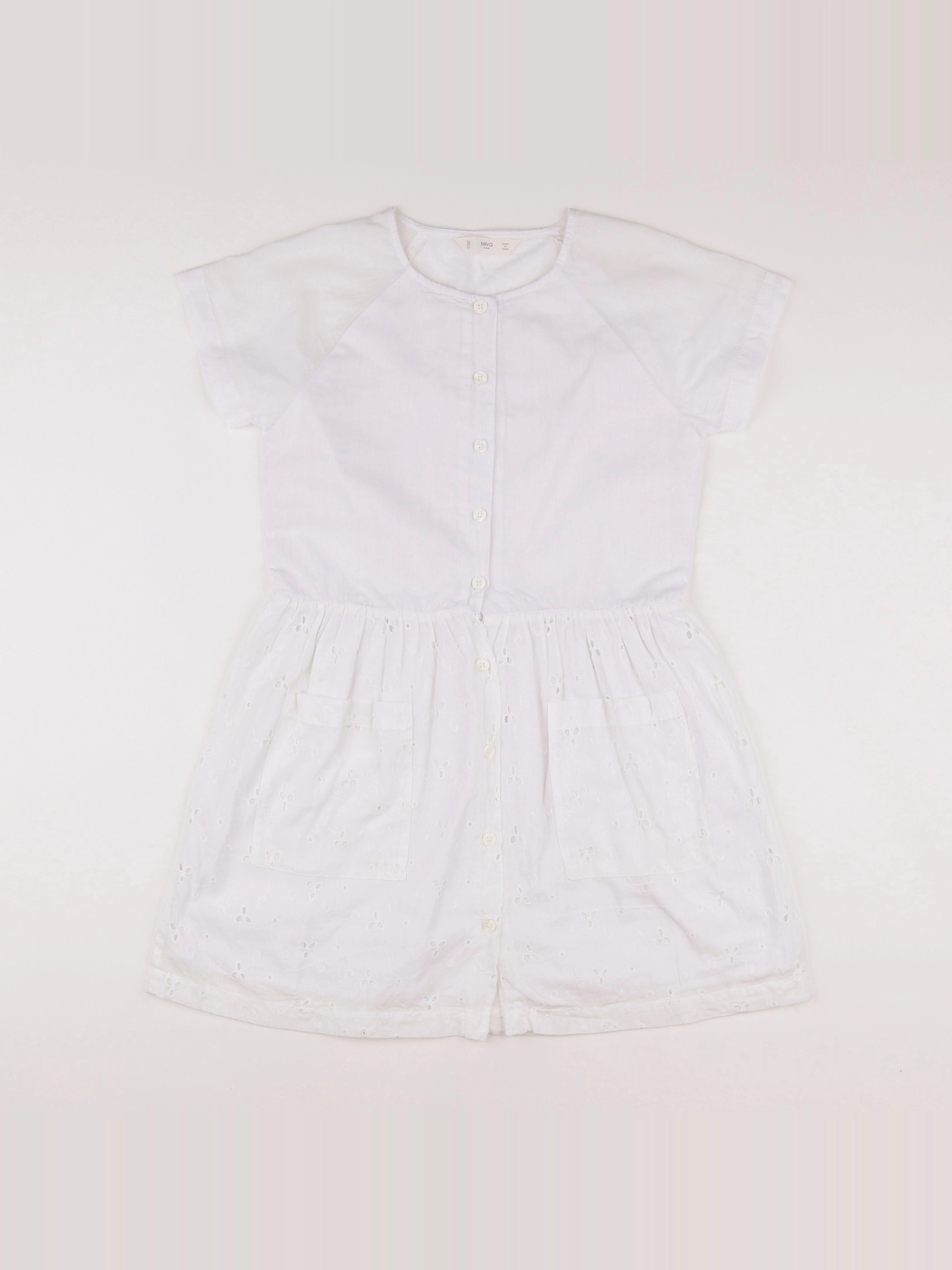 Mango - robe blanc - 10 ans