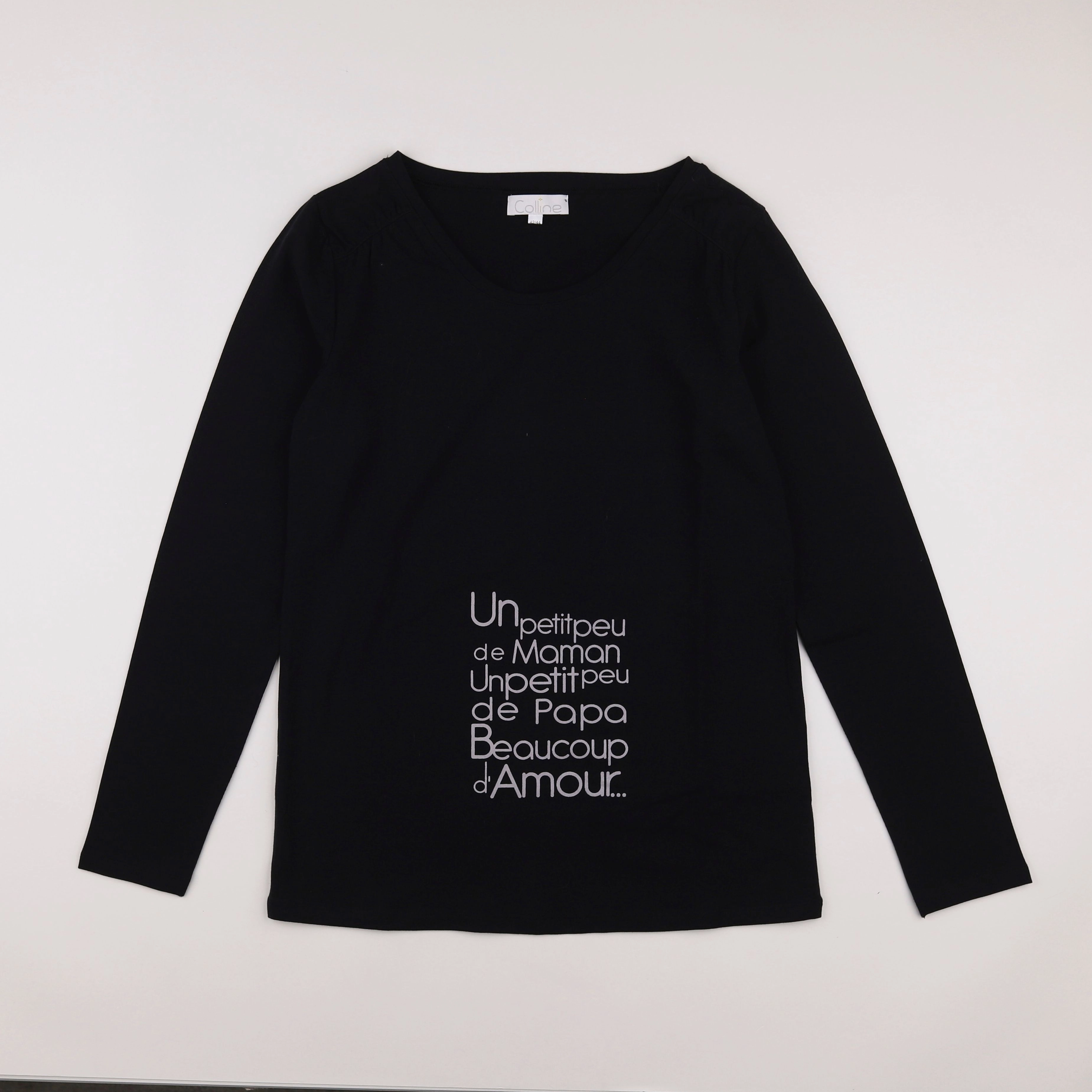 Vertbaudet - tee-shirt grossesse noir - 42 à 44