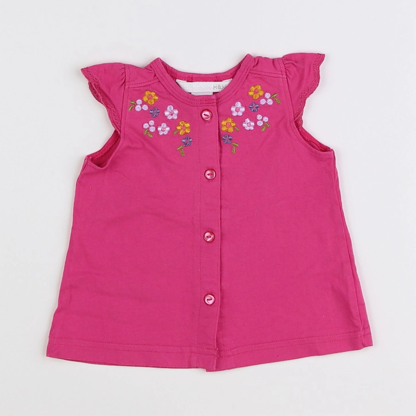 H&M - débardeur rose - 6 mois