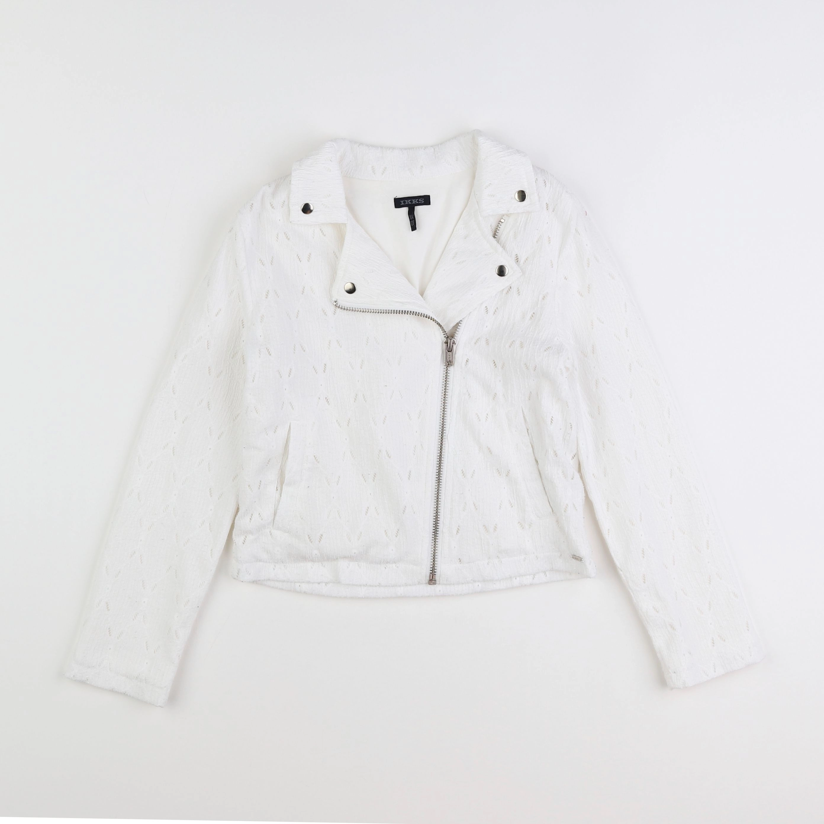 IKKS - veste blanc - 8 ans