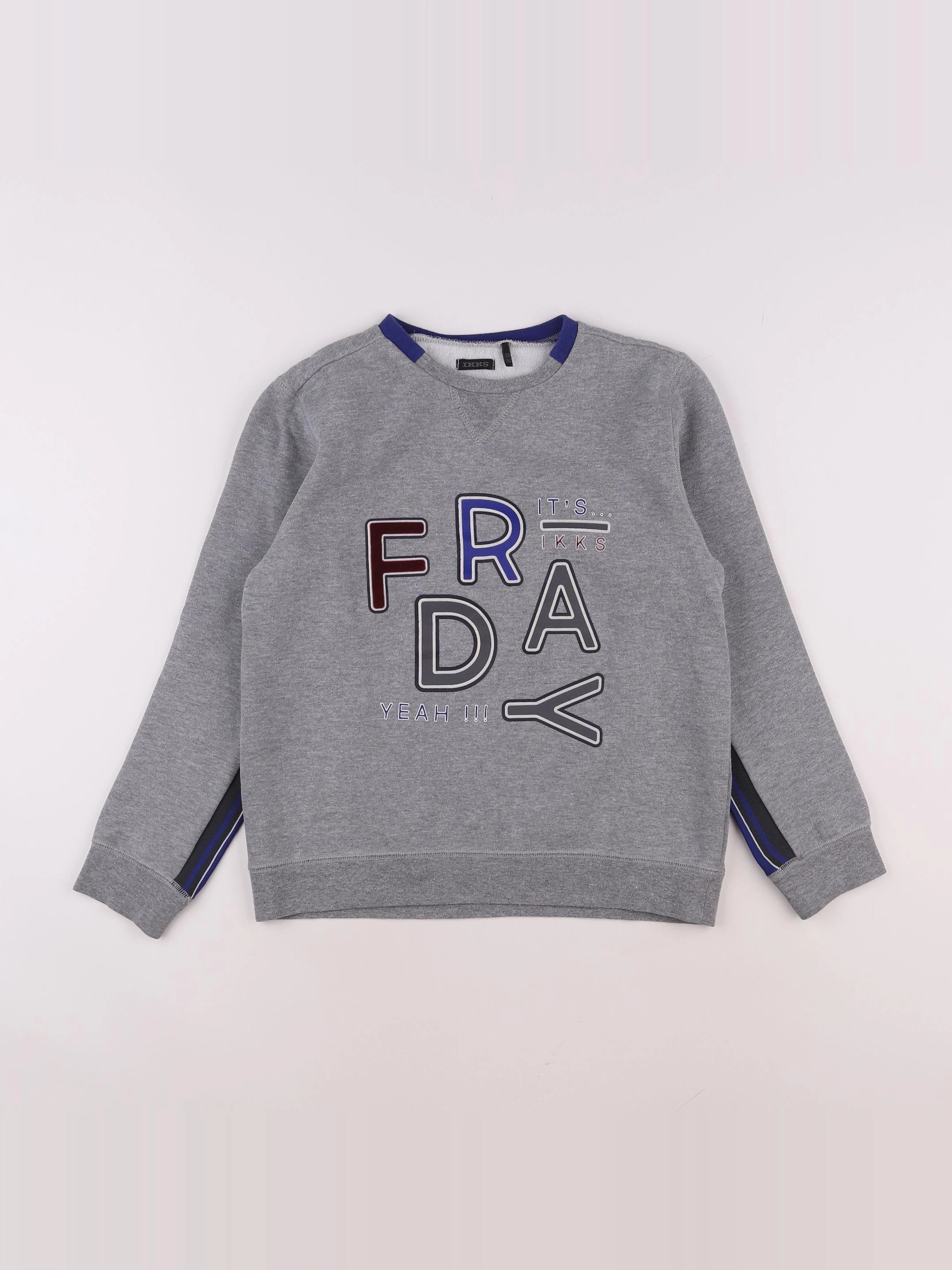 IKKS - sweat gris - 12 ans