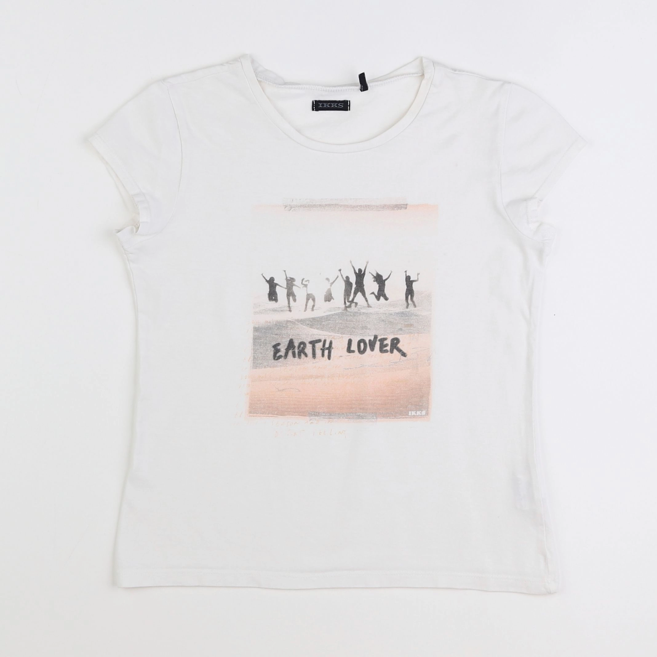 IKKS - tee-shirt blanc - 10 ans