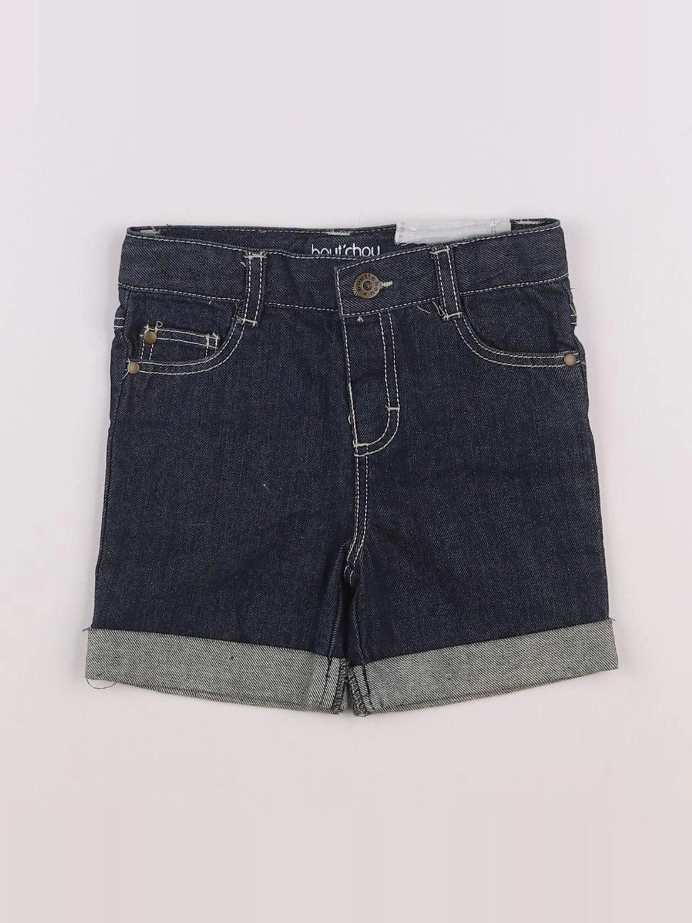 Boutchou - short bleu - 12 mois
