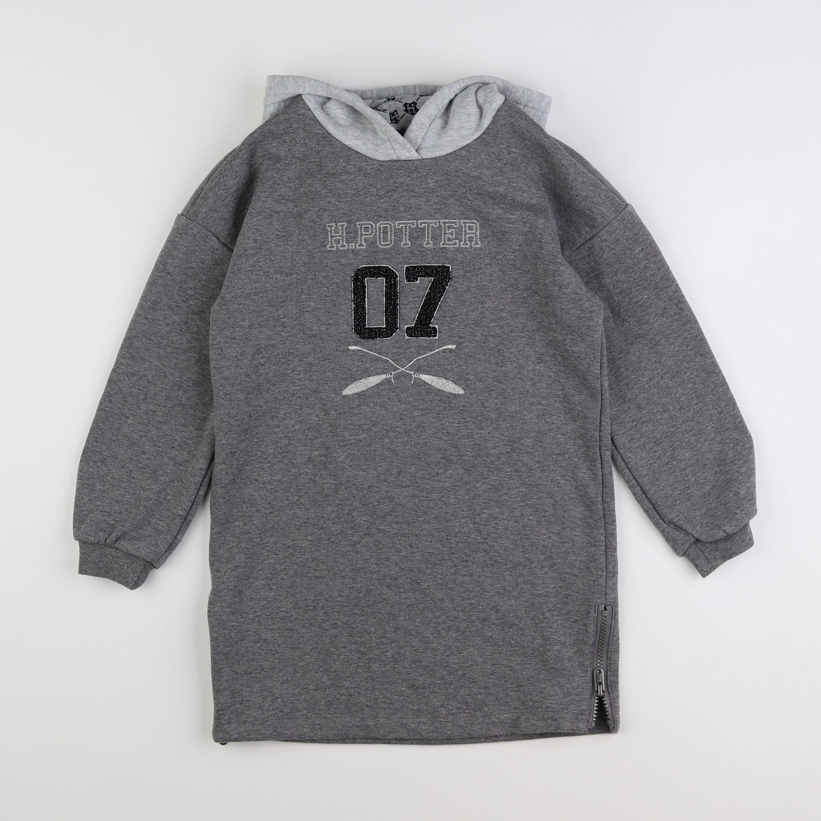 IKKS - robe gris - 8 ans