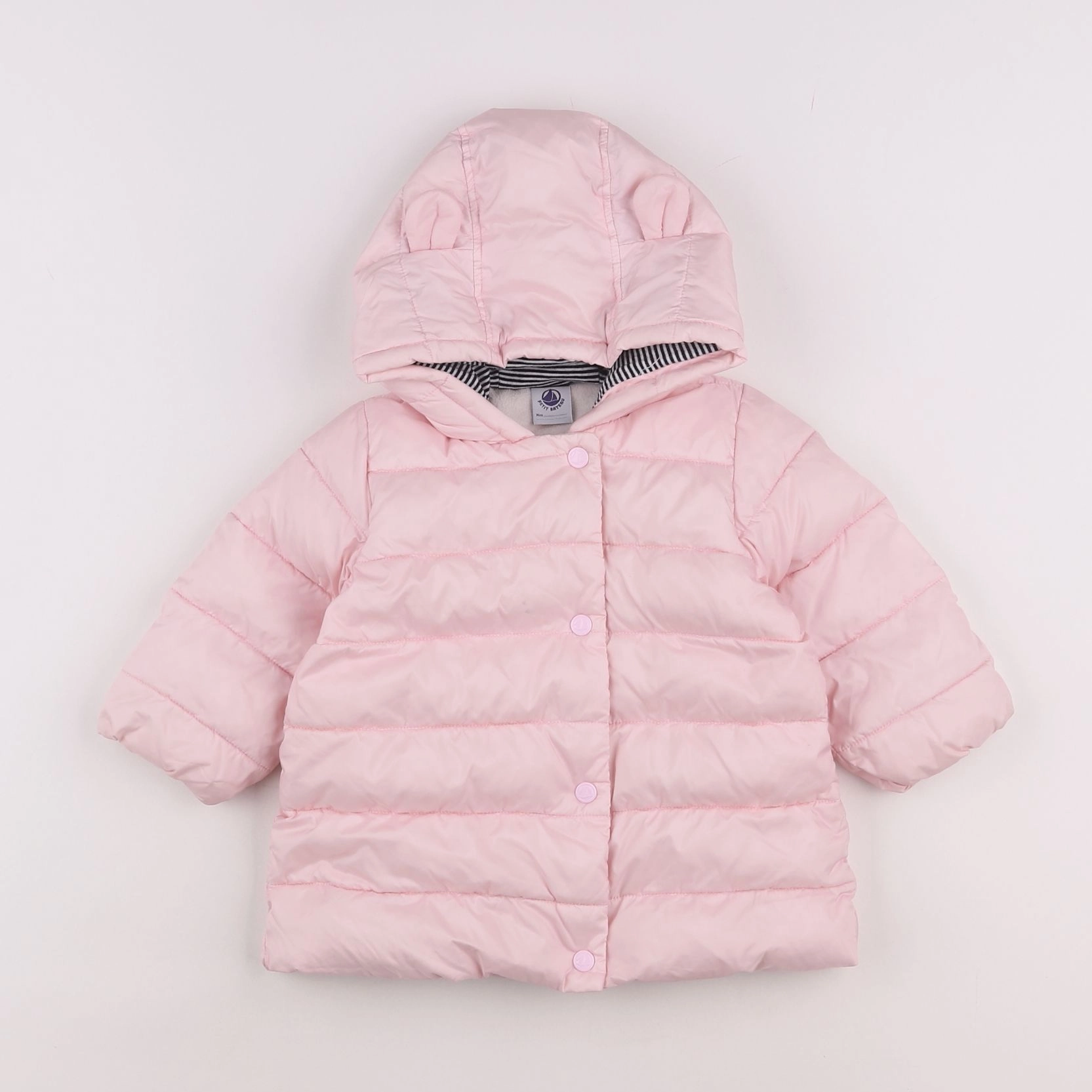 Petit Bateau - doudoune rose - 12 mois
