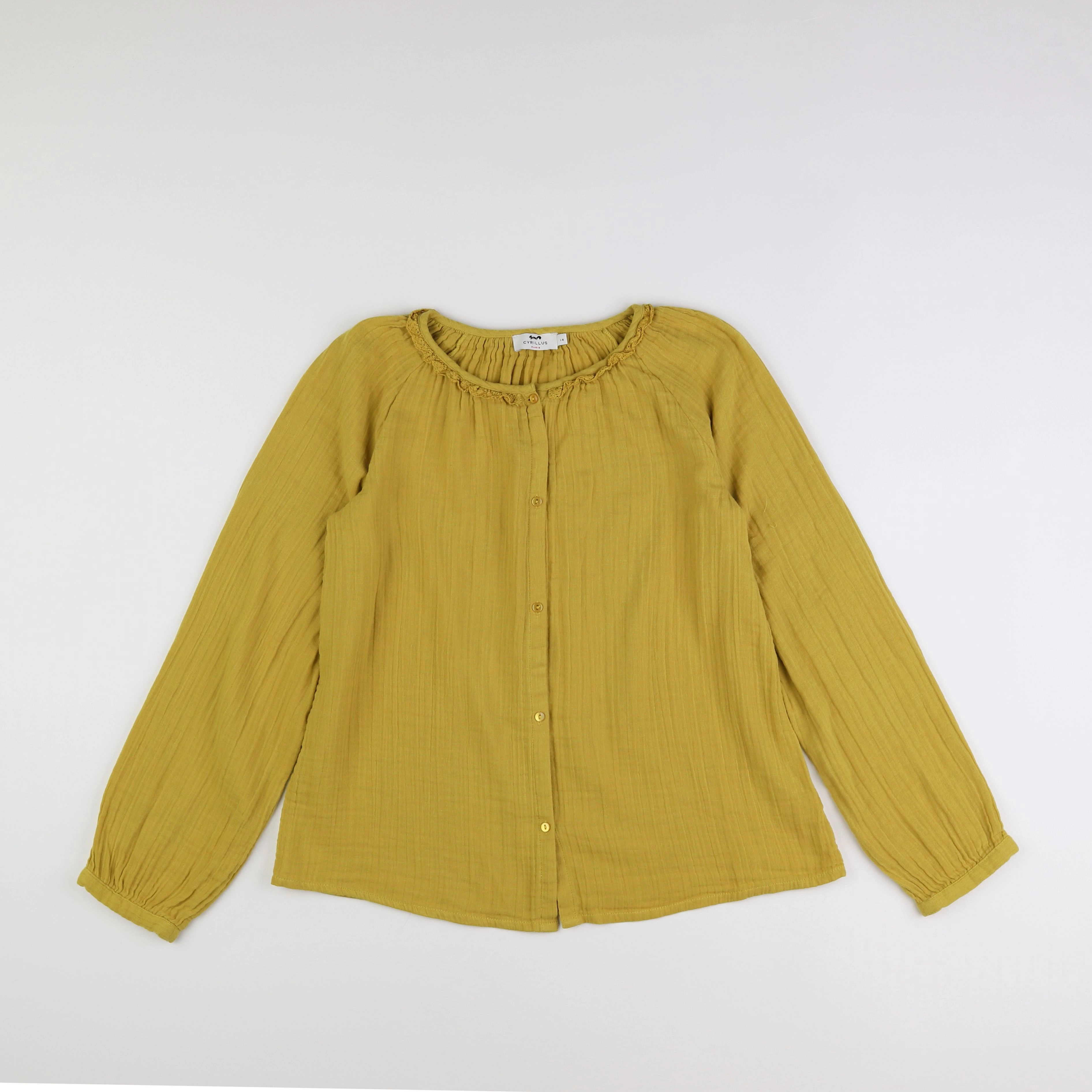 Cyrillus - blouse jaune - 14 ans