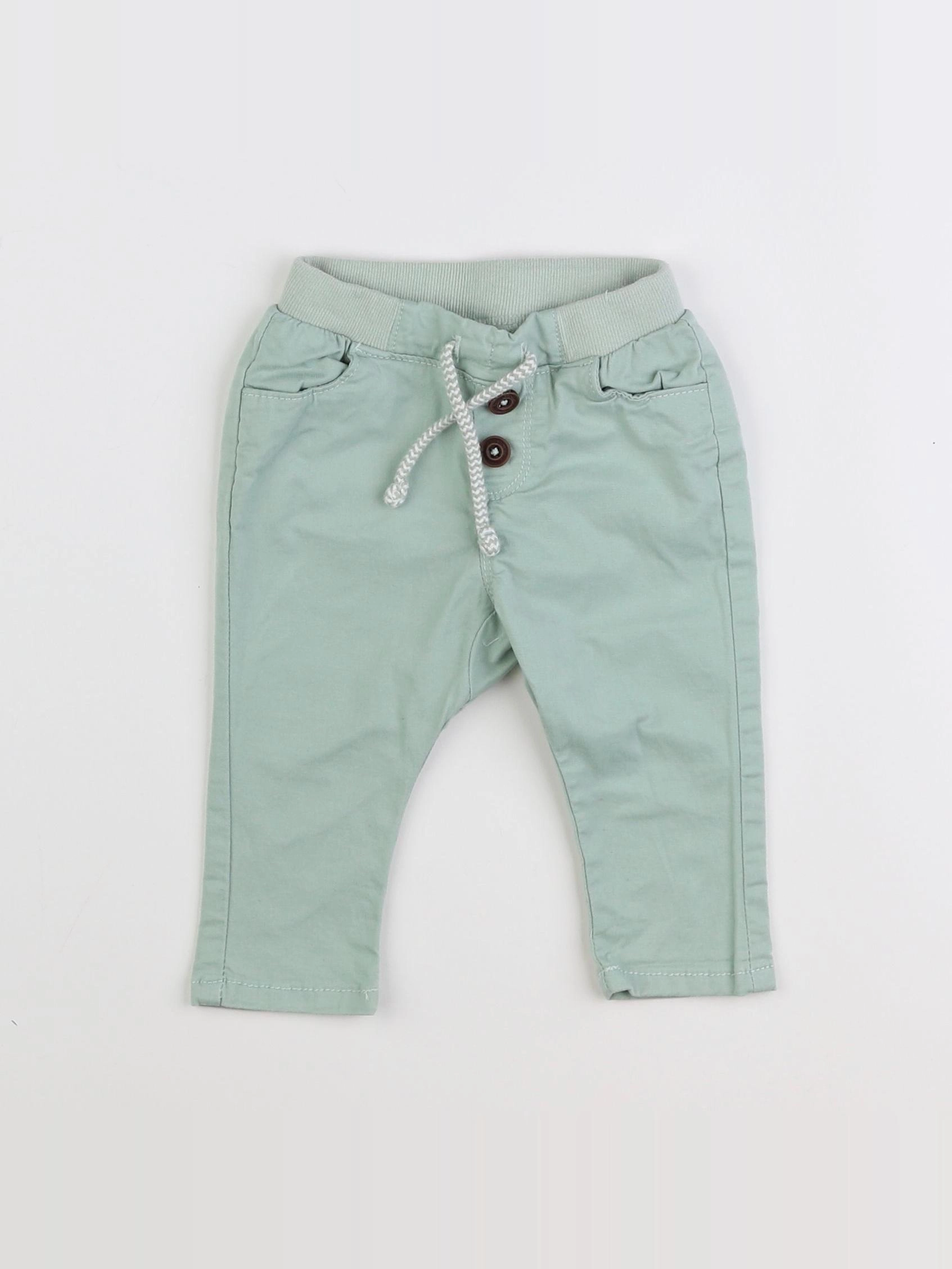 Tape à l'oeil - pantalon vert - 6 mois