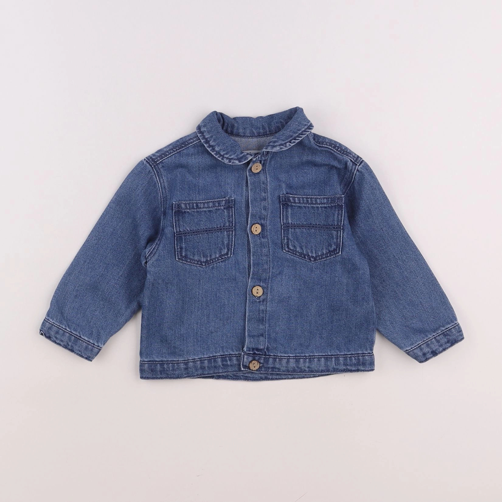 Zara - chemise bleu - 6/9 mois