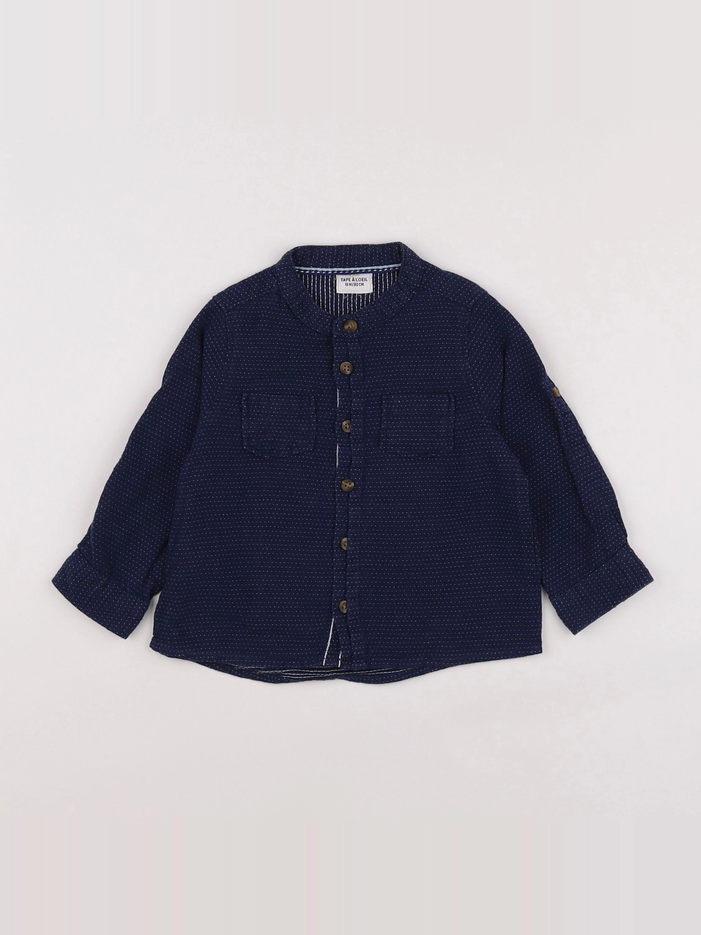 Tape à l'oeil - chemise bleu - 18 mois