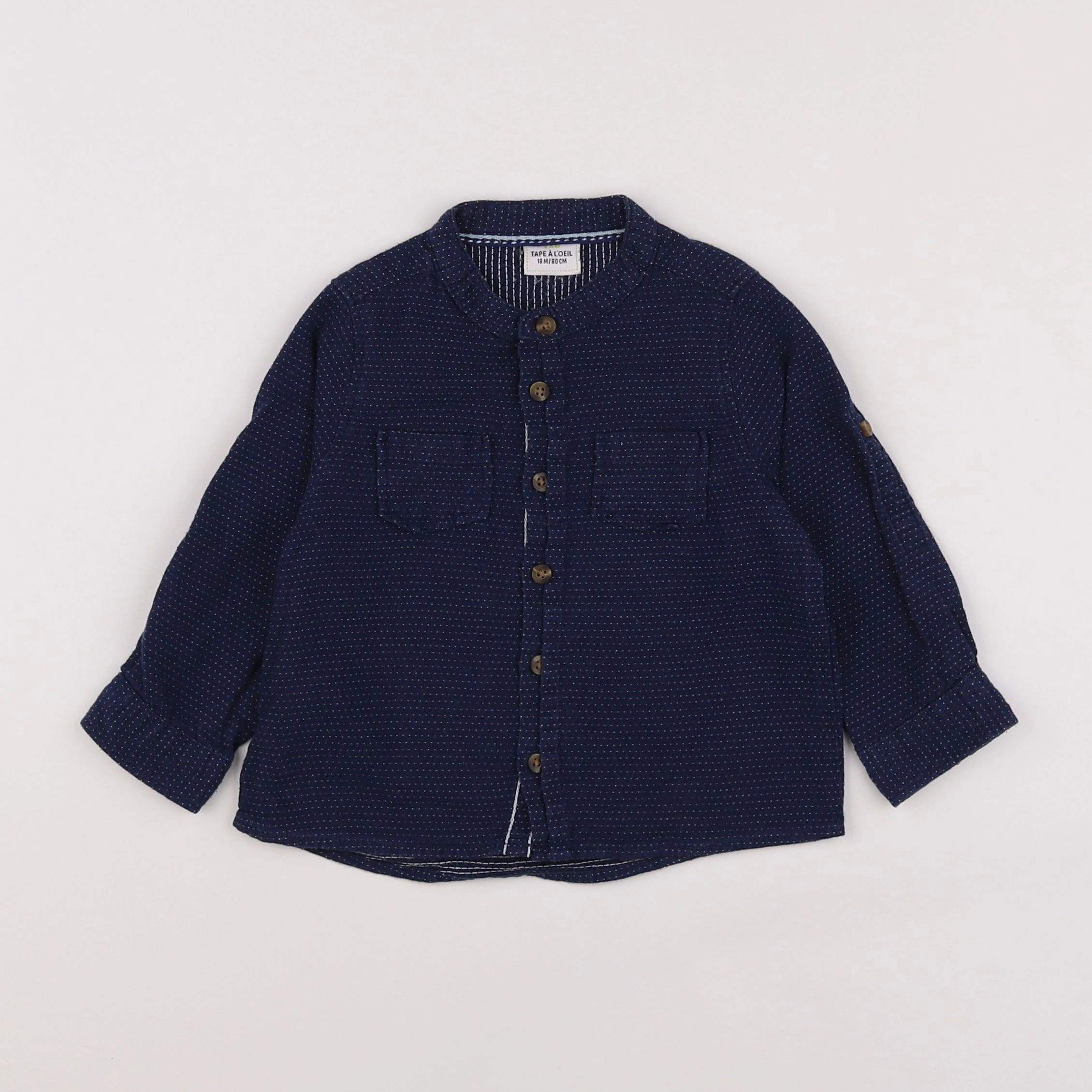 Tape à l'oeil - chemise bleu - 18 mois