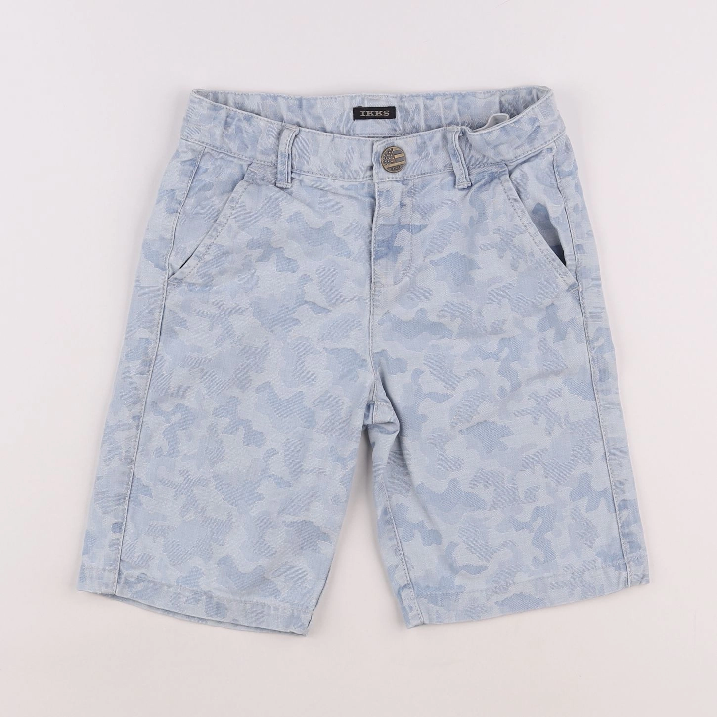 IKKS - short bleu - 7 ans