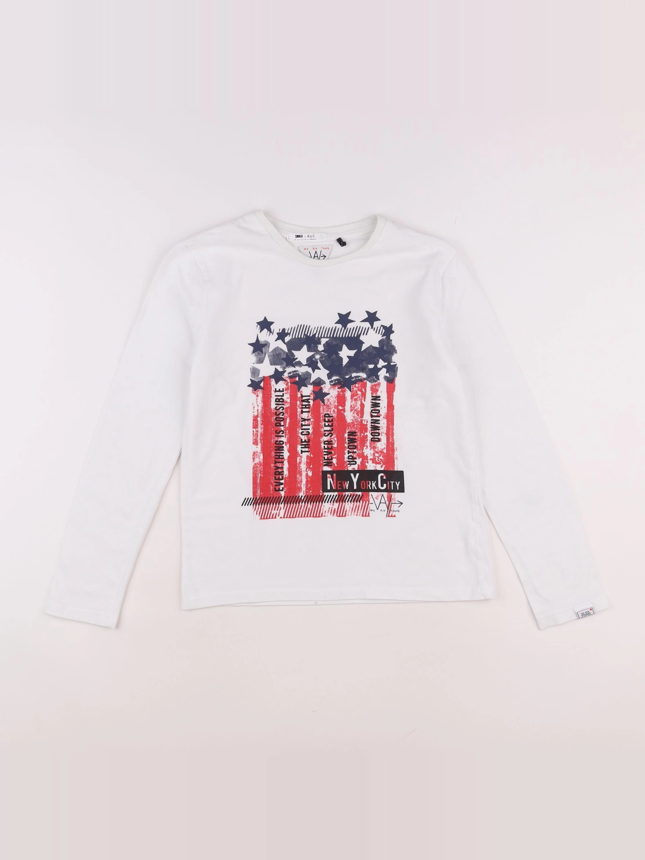 IKKS - tee-shirt blanc - 10 ans
