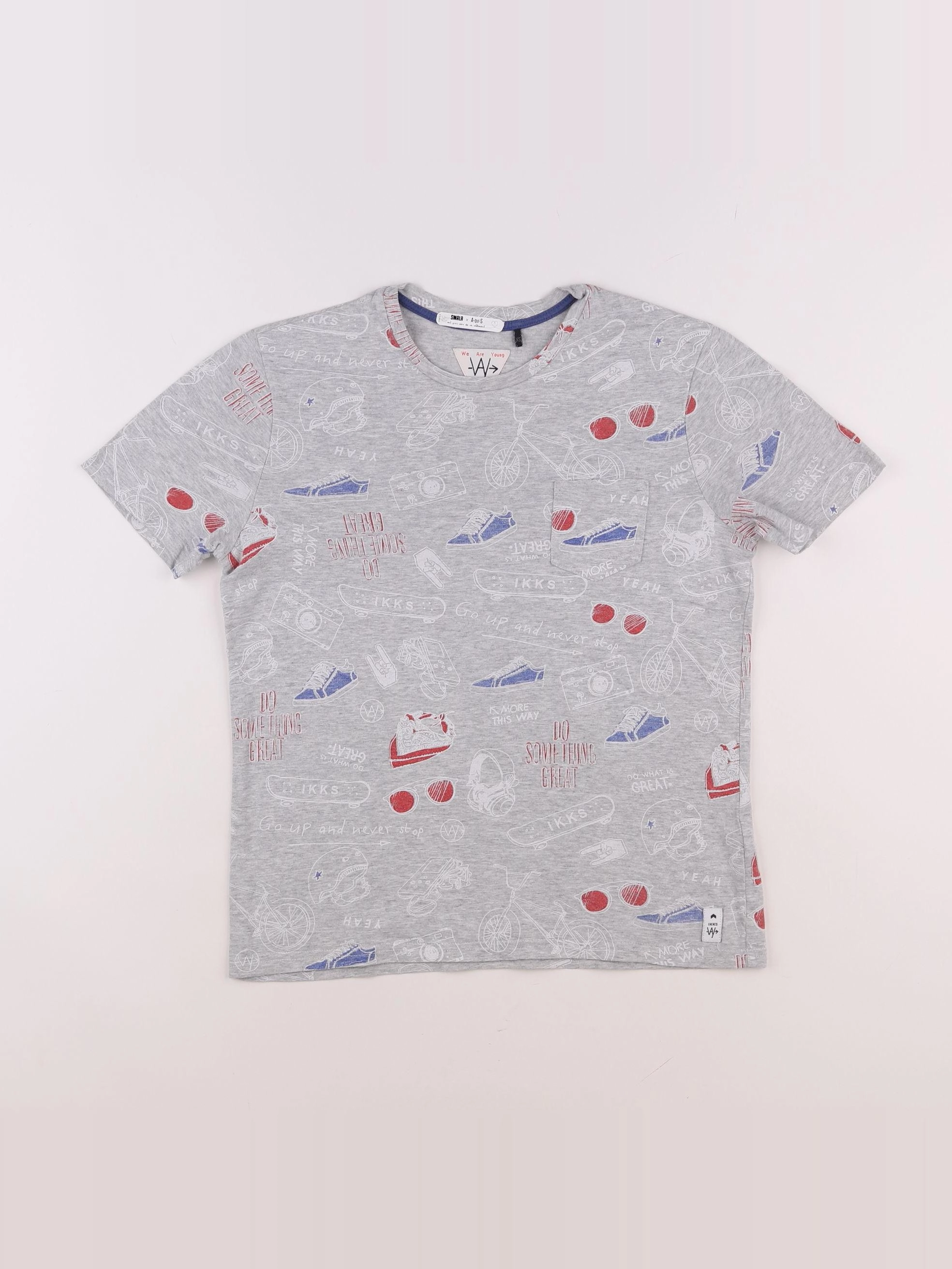 IKKS - tee-shirt gris - 12 ans