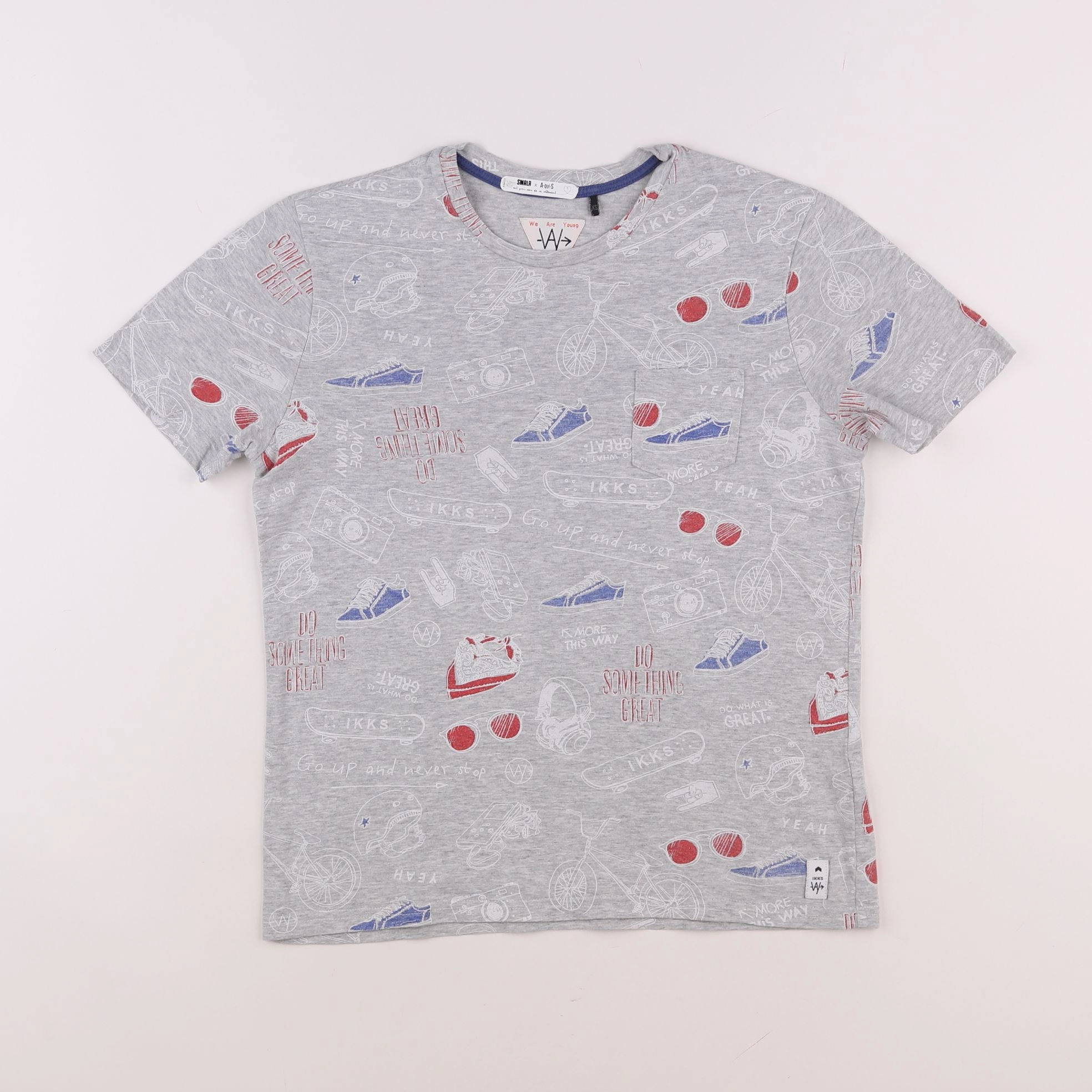 IKKS - tee-shirt gris - 12 ans