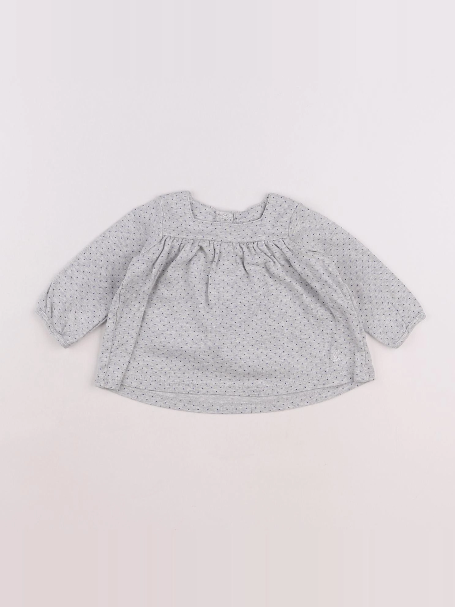 Petit Bateau - tee-shirt gris - 6 mois