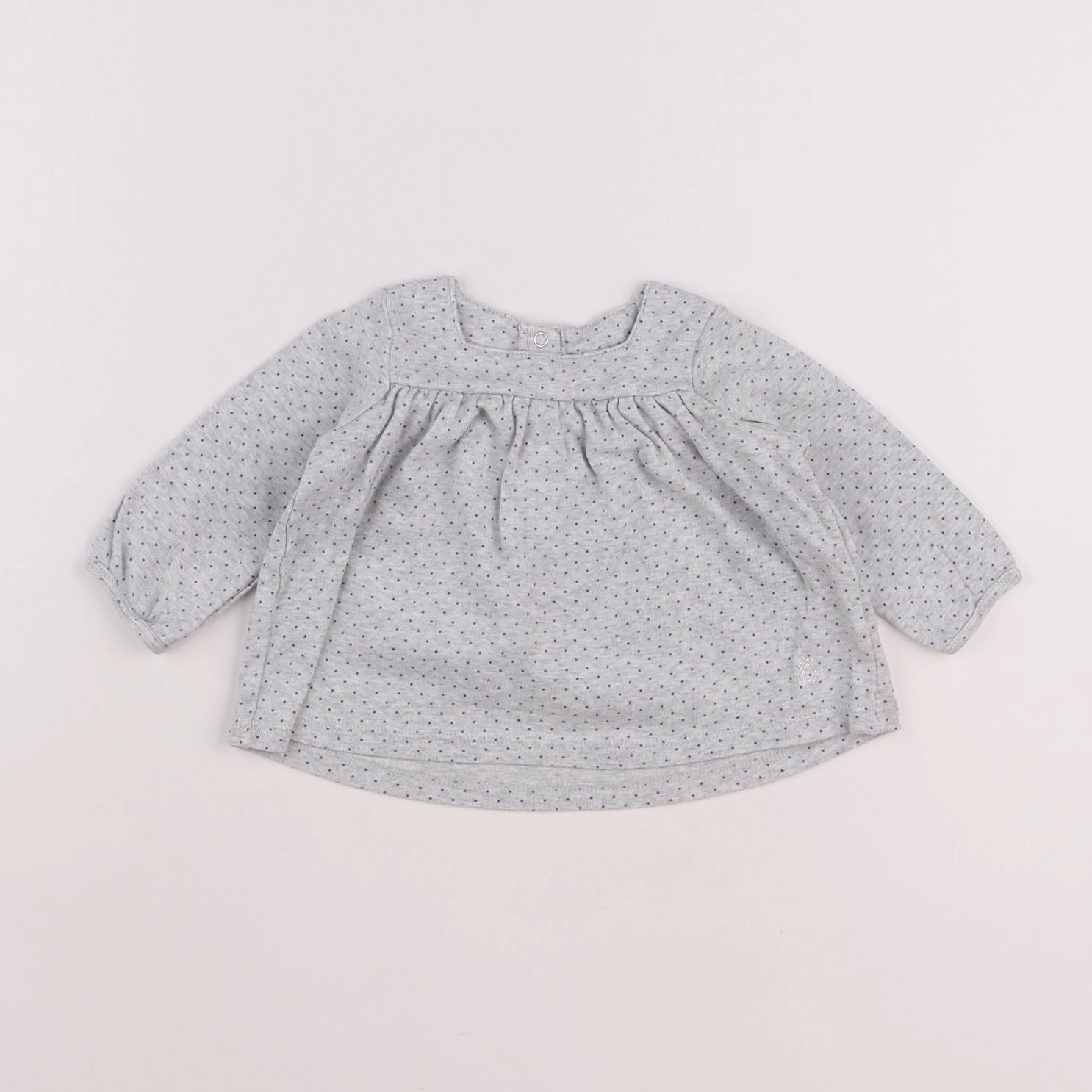 Petit Bateau - tee-shirt gris - 6 mois