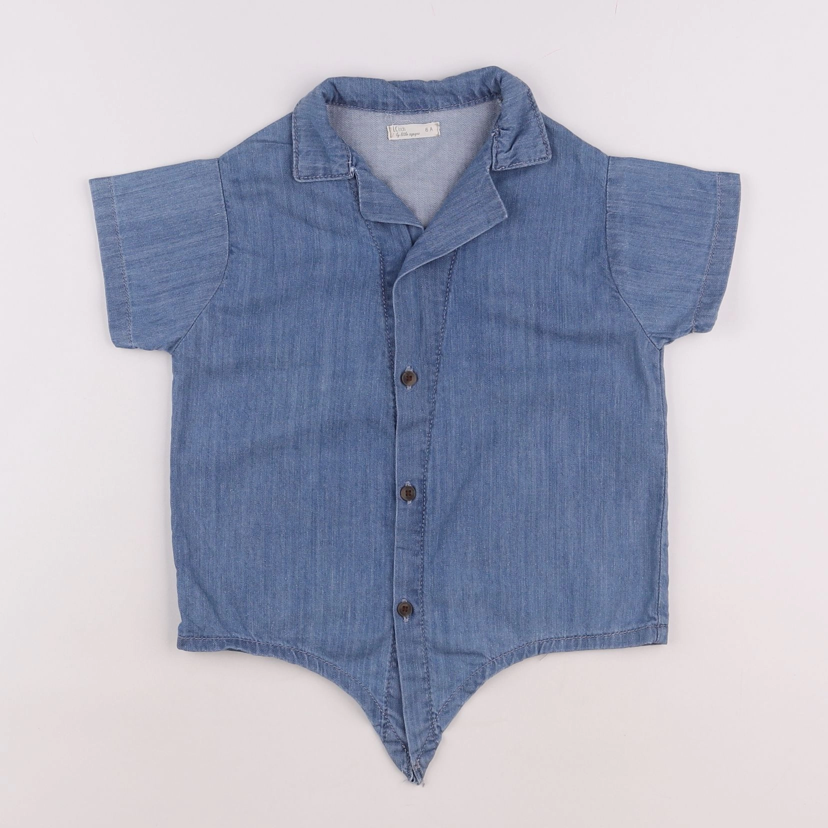 Little Cigogne - chemise bleu - 6 ans