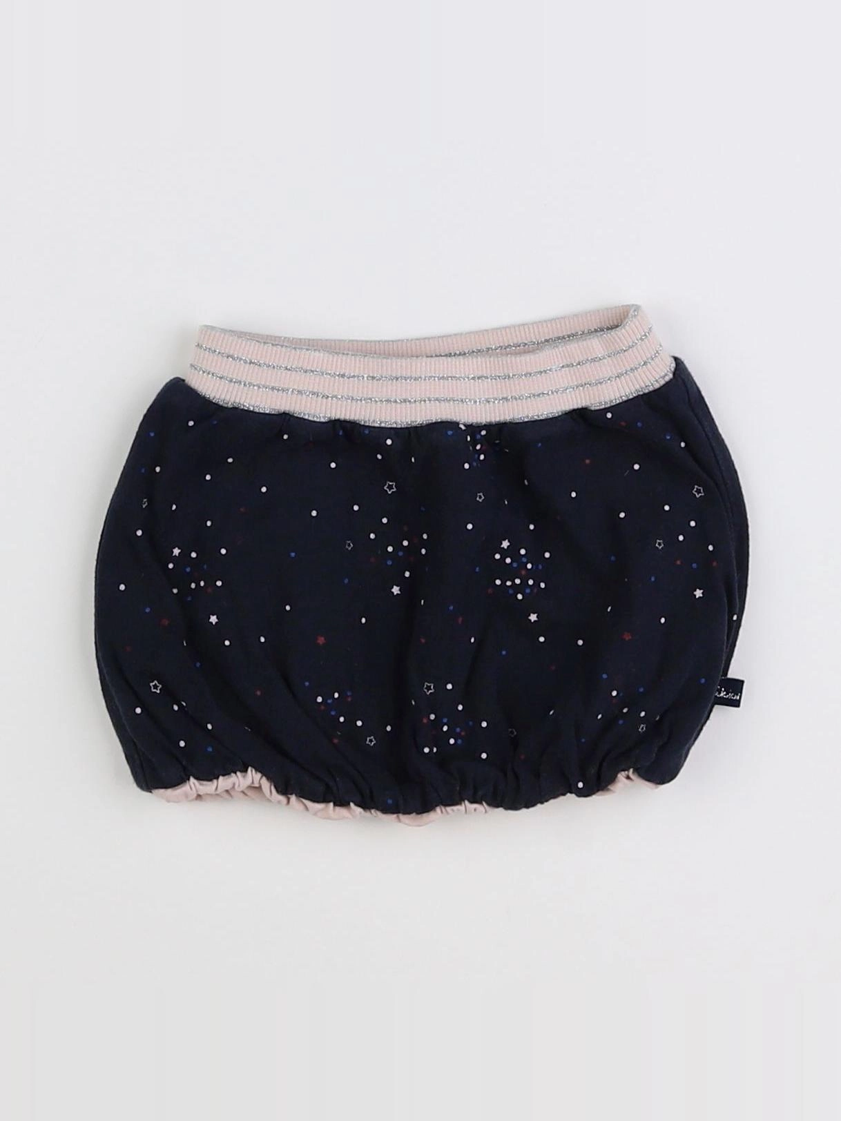 IKKS - jupe réversible bleu, rose - 12 mois