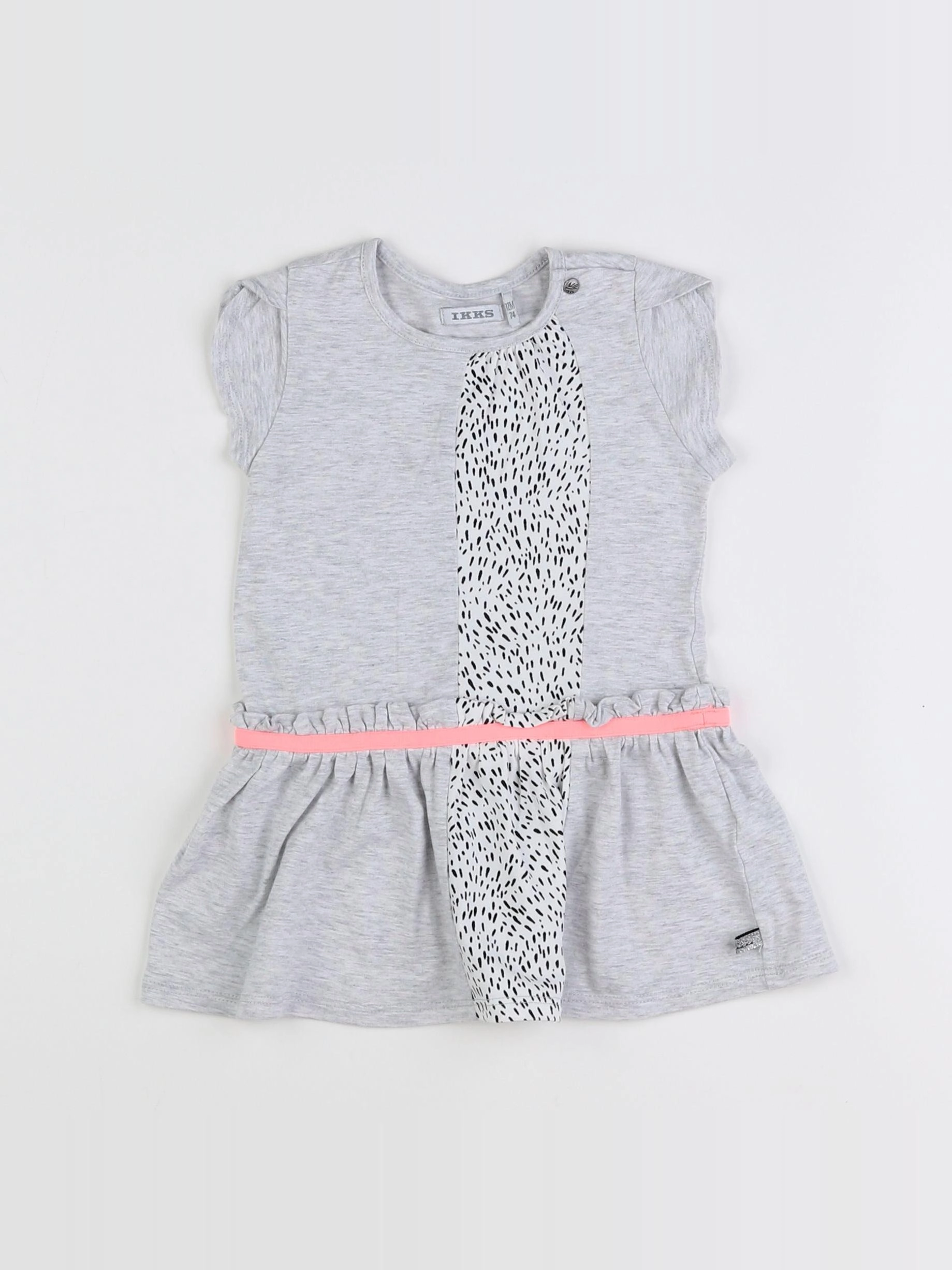 IKKS - robe gris - 12 mois