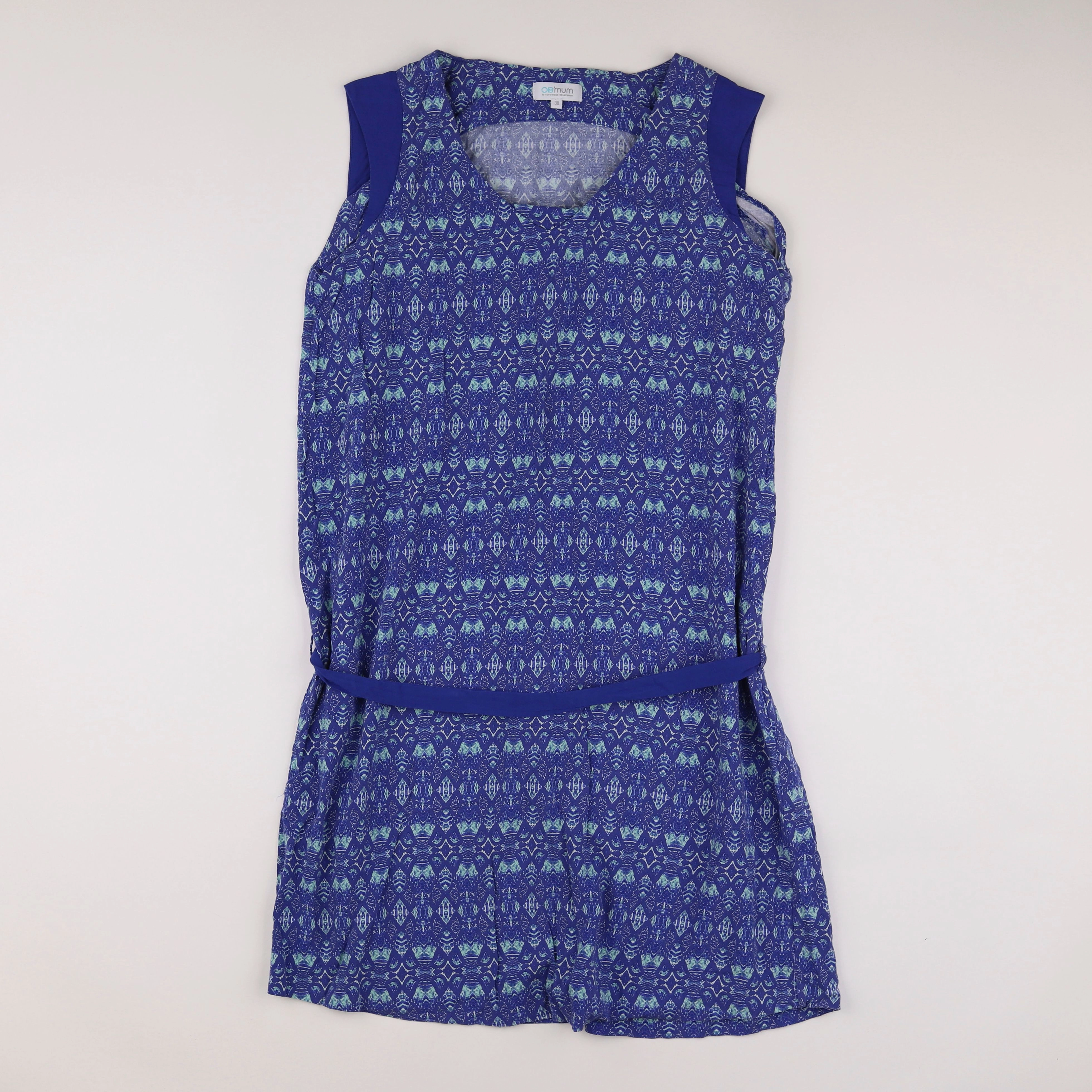 OB'MUM - robe allaitement bleu - 38