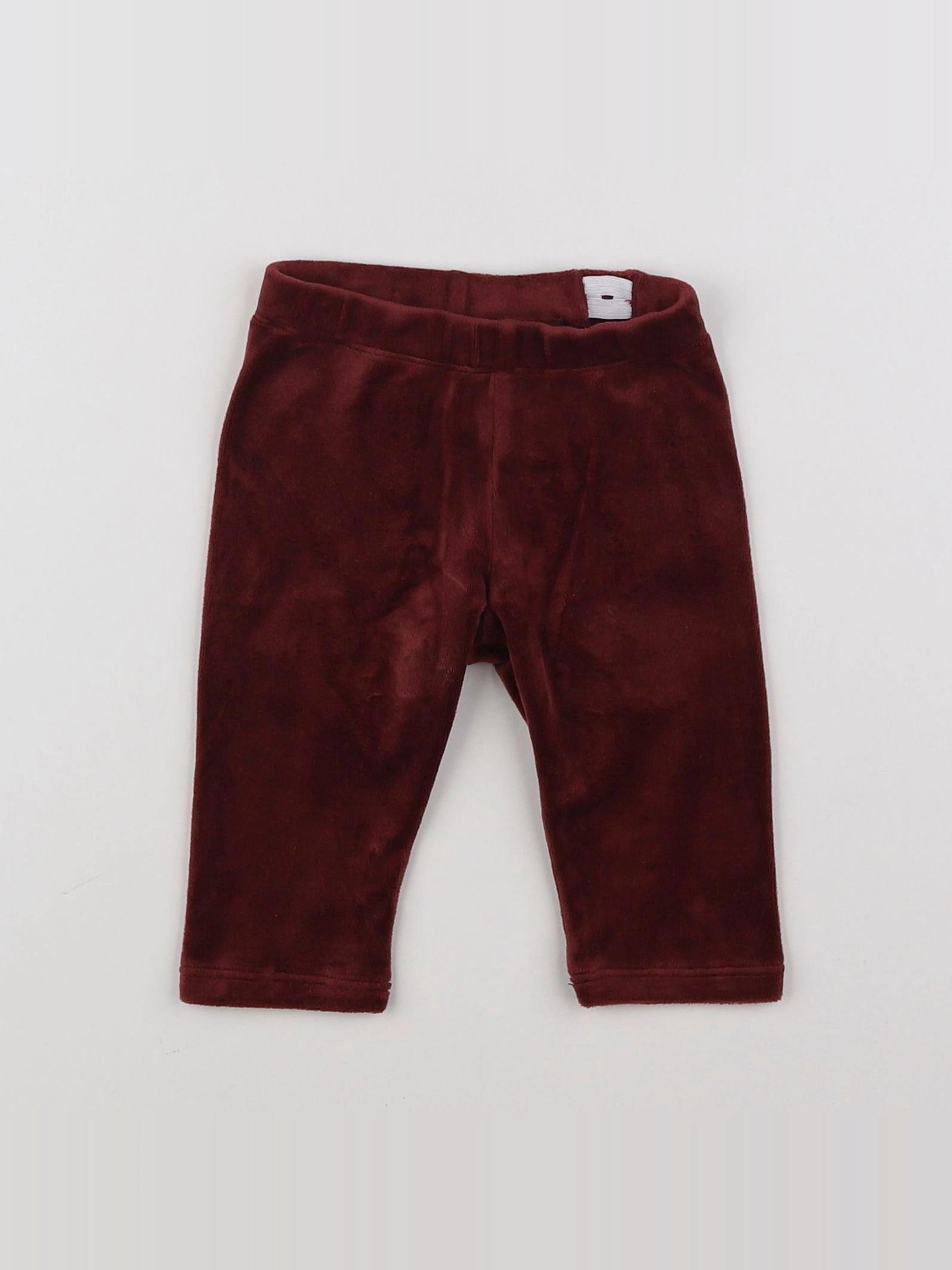 H&M - pantalon rouge - 6 mois