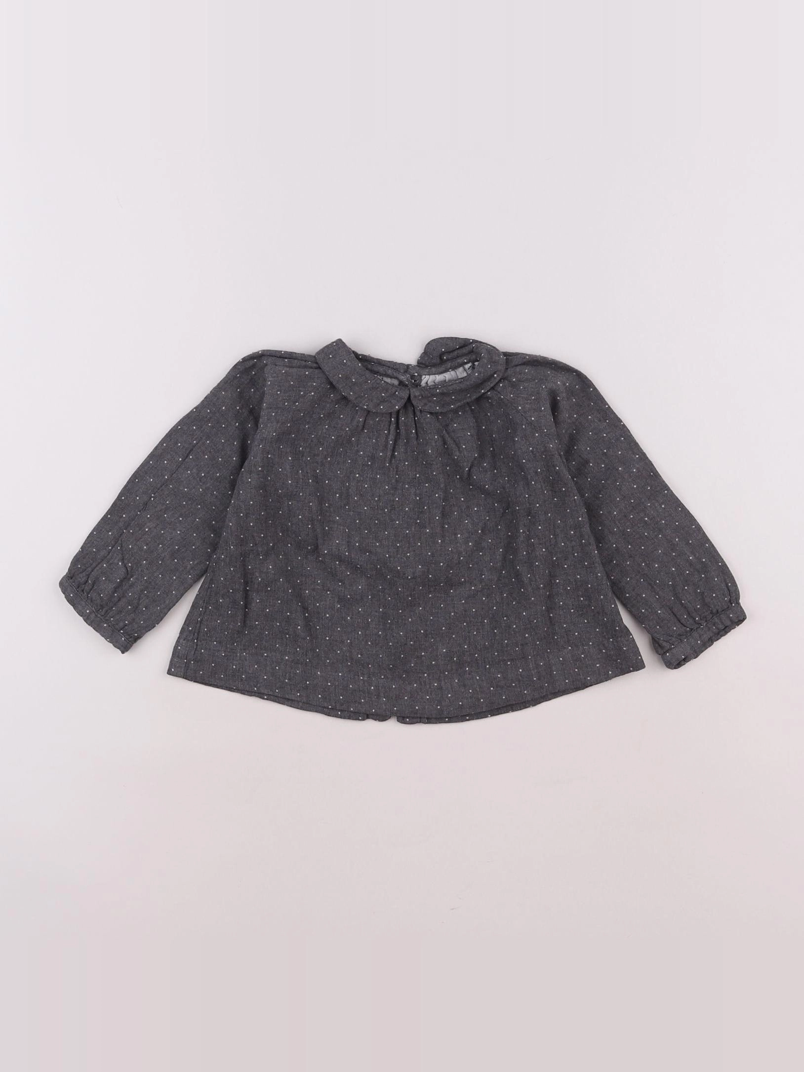 Jacadi - blouse gris - 12 mois