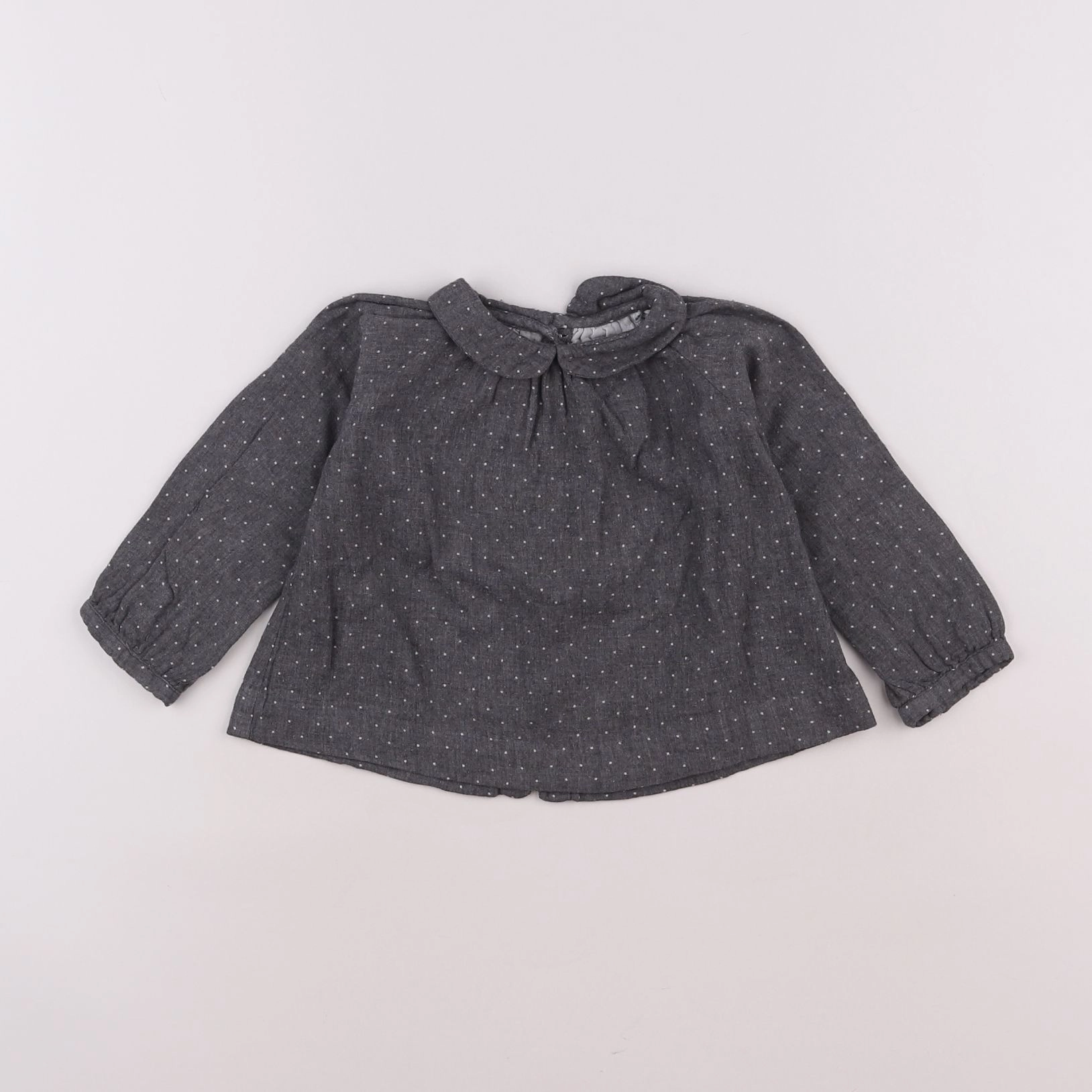 Jacadi - blouse gris - 12 mois