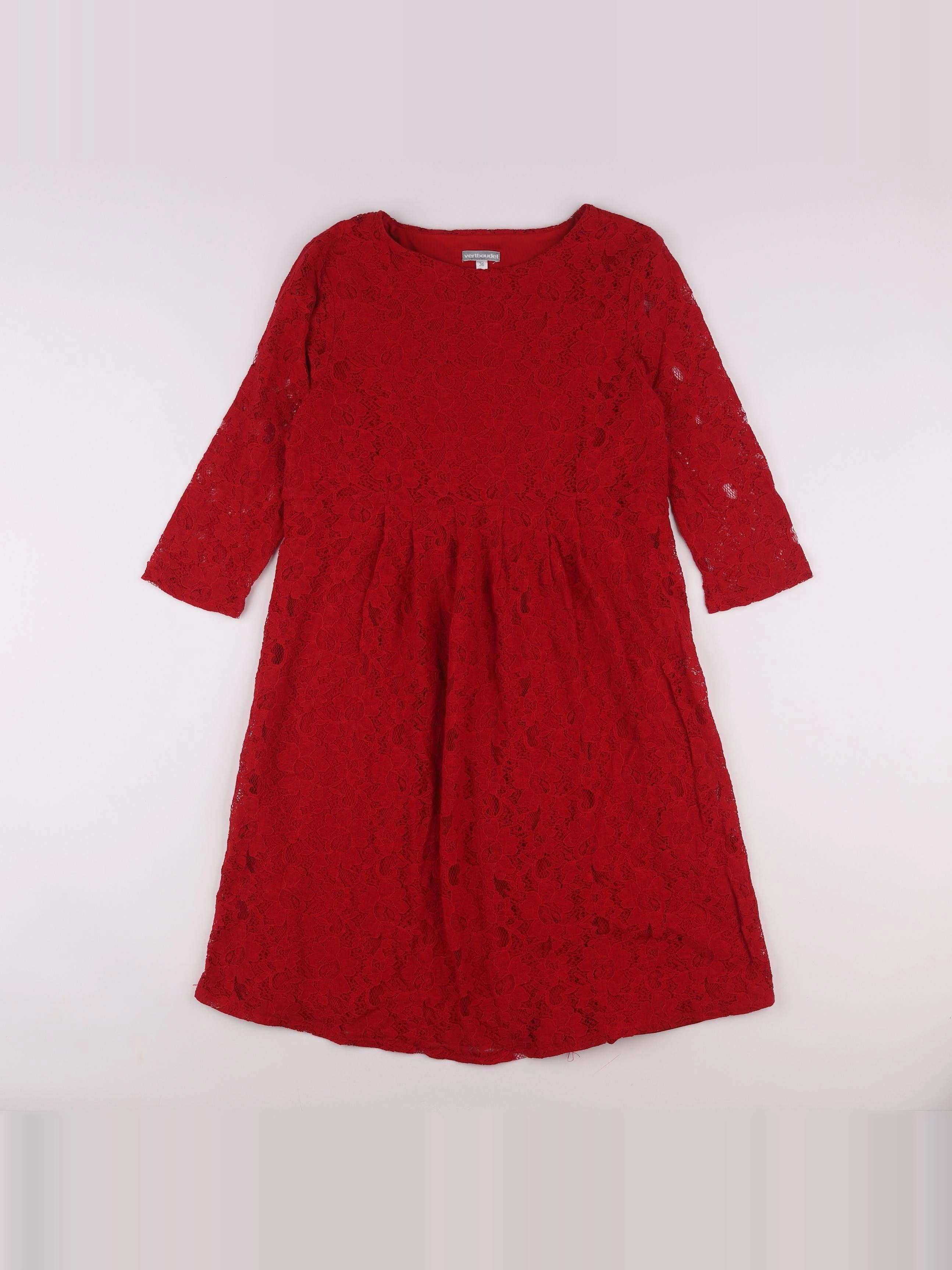 Vertbaudet - robe grossesse rouge - 36