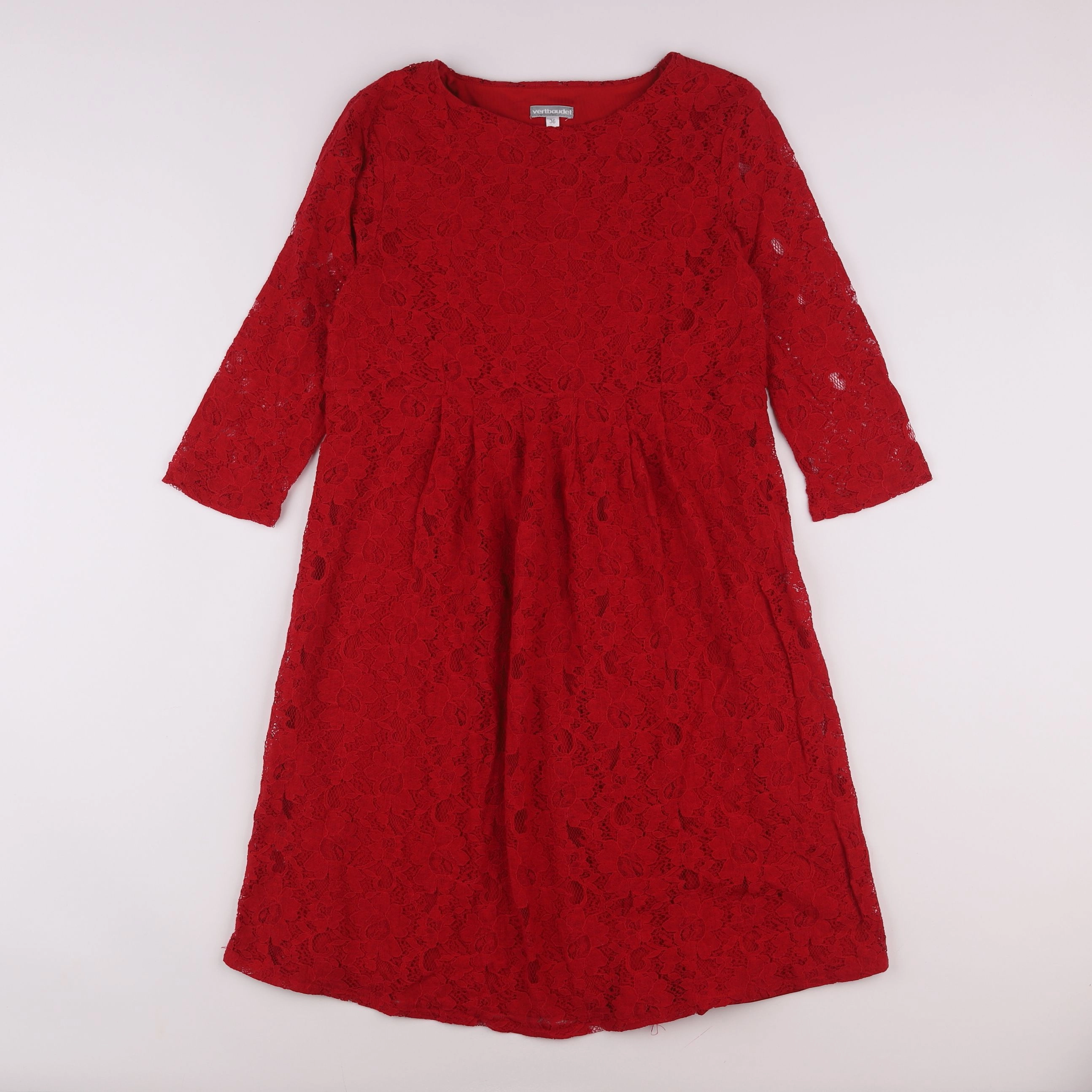 Vertbaudet - robe grossesse rouge - 36