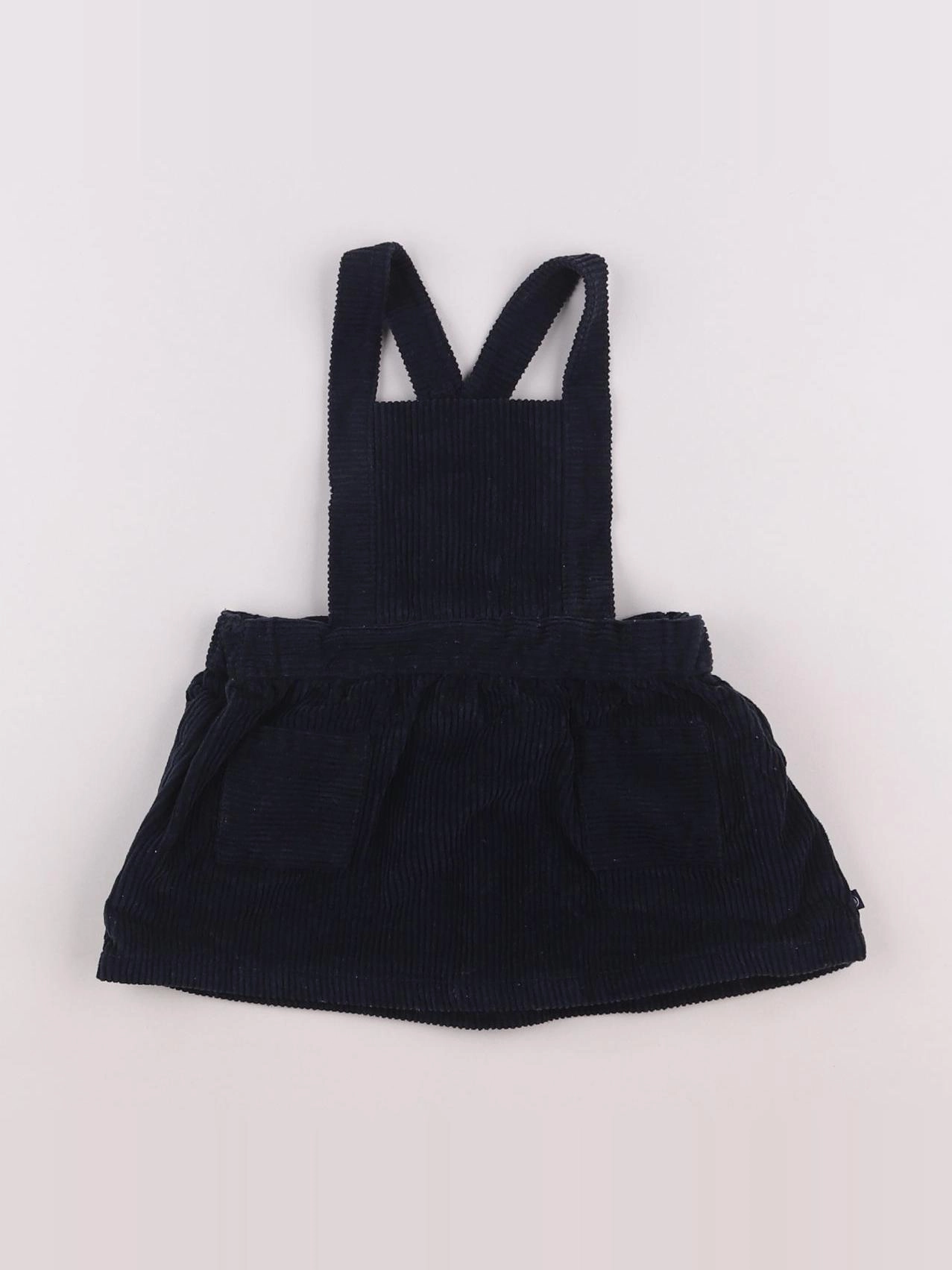 Petit Bateau - robe bleu - 12 mois