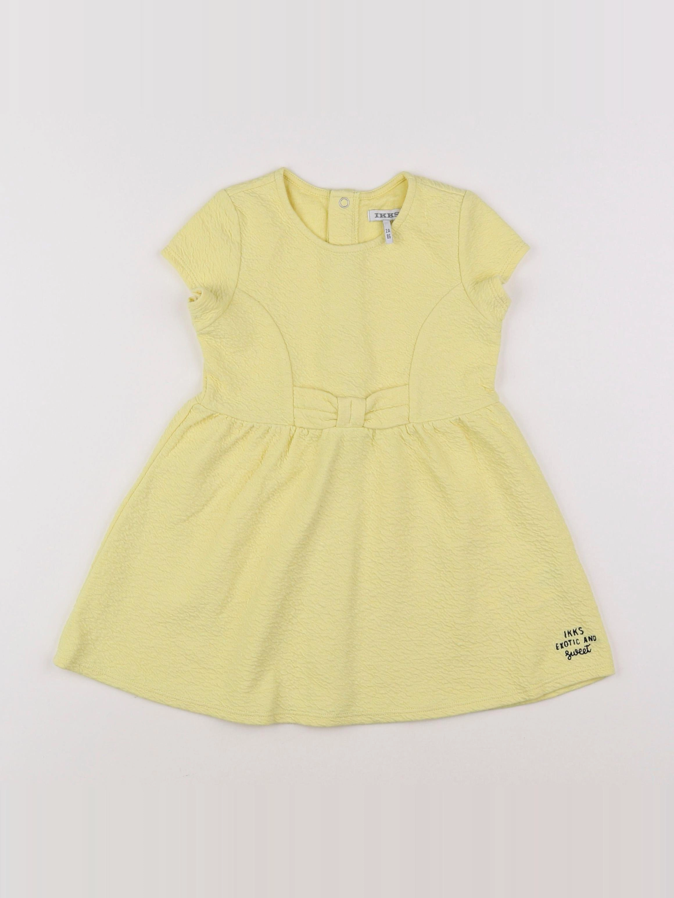 IKKS - robe jaune - 2 ans