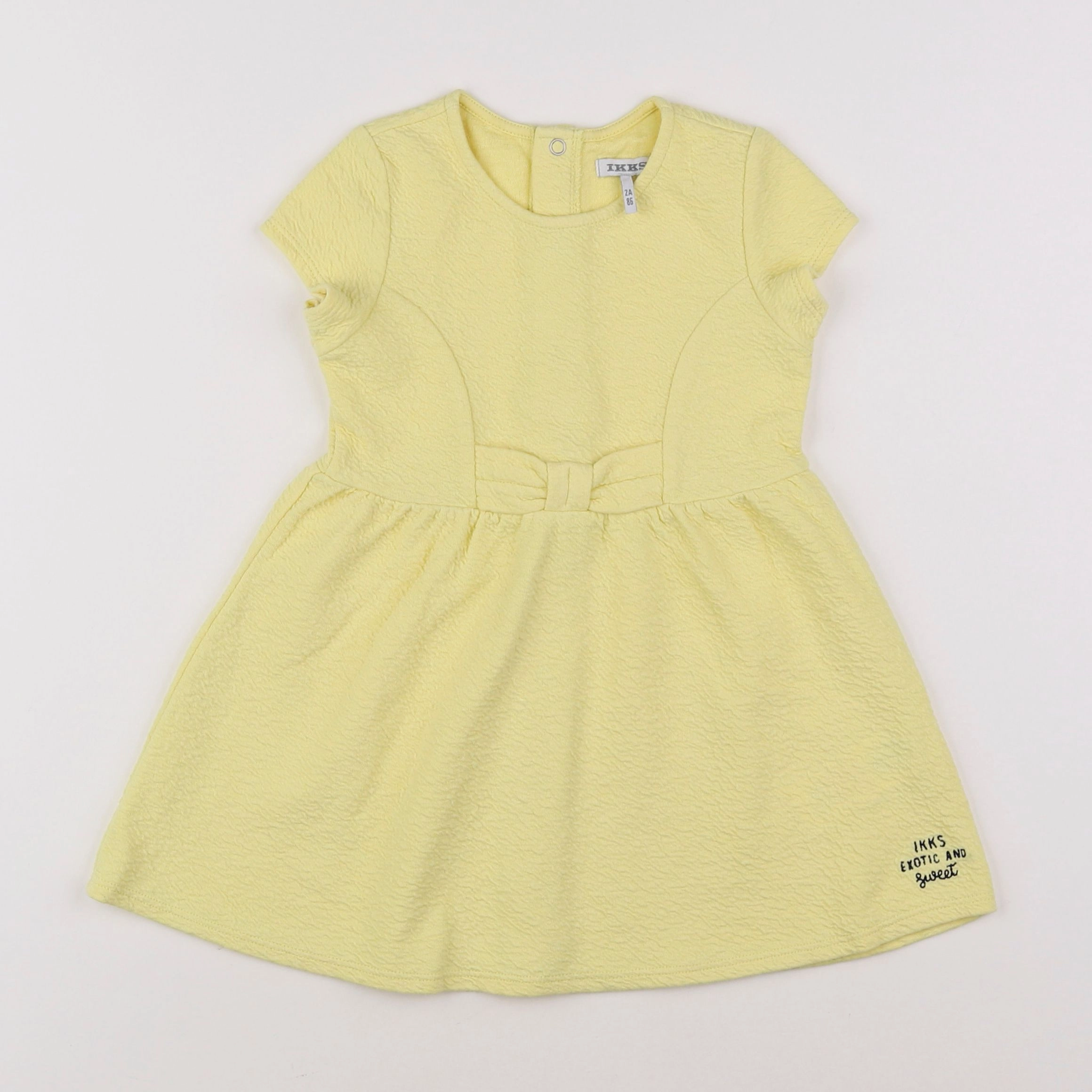 IKKS - robe jaune - 2 ans