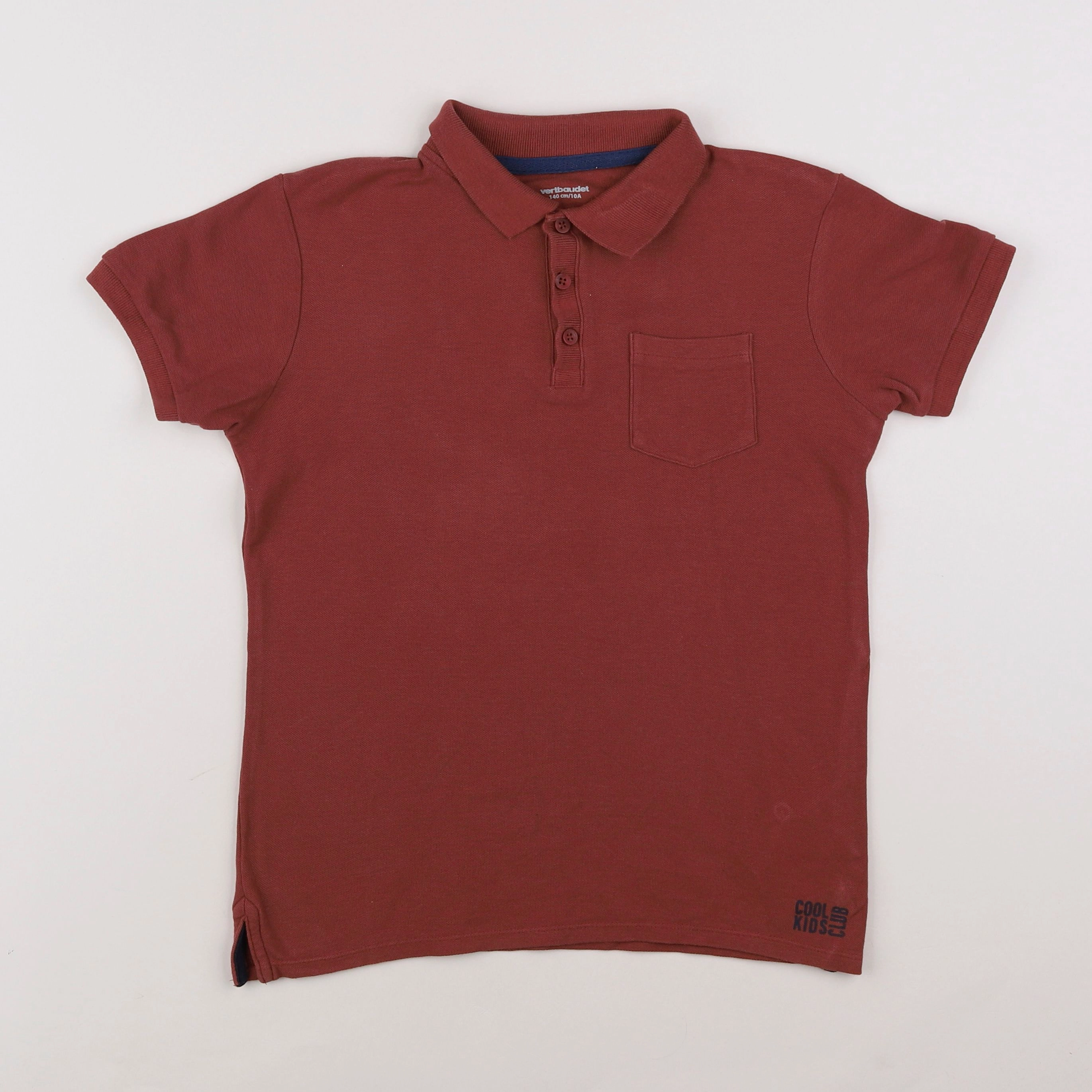 Vertbaudet - polo marron - 10 ans