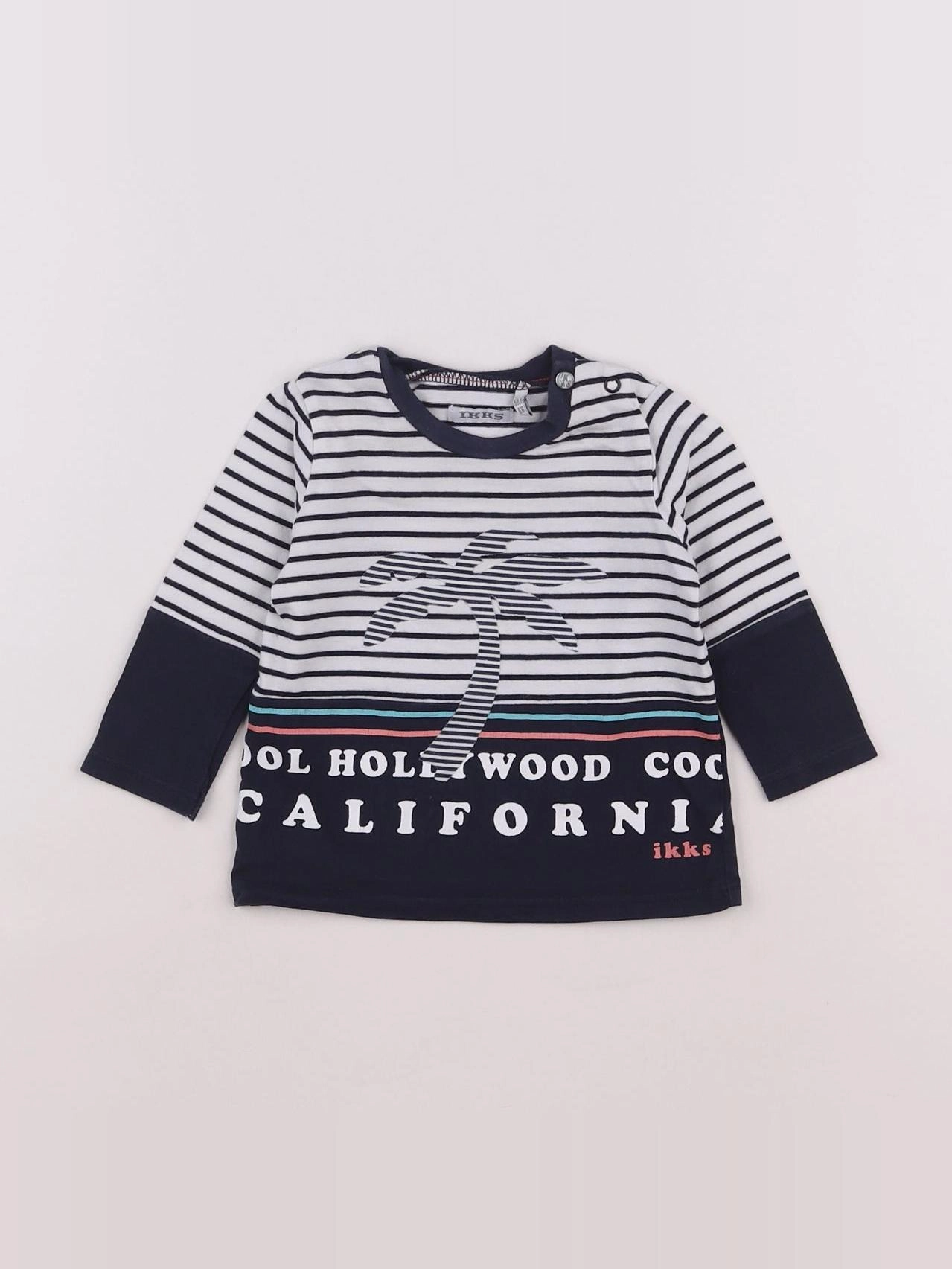 IKKS - tee-shirt bleu - 6 mois