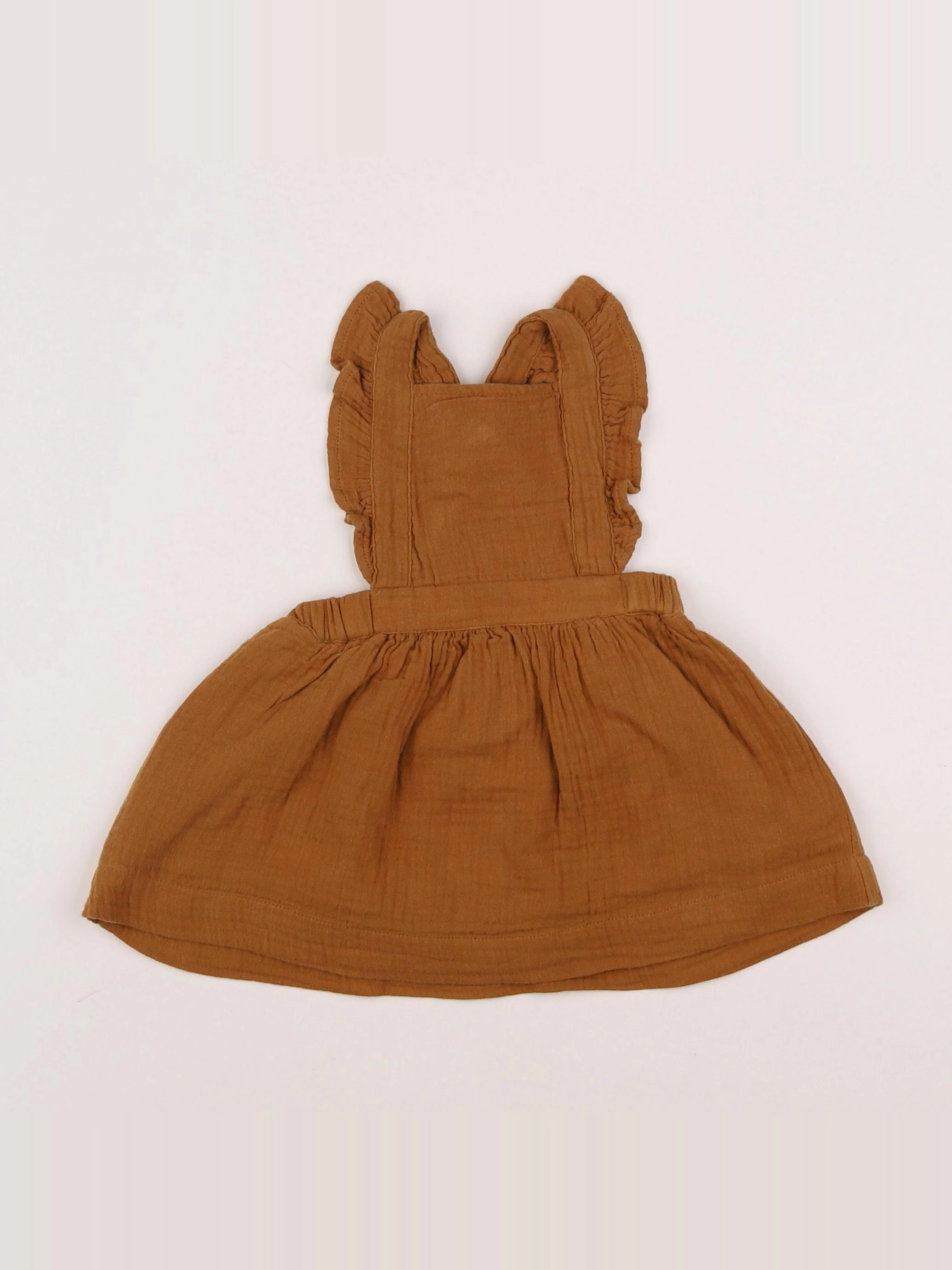 Vertbaudet - robe marron - 9 mois